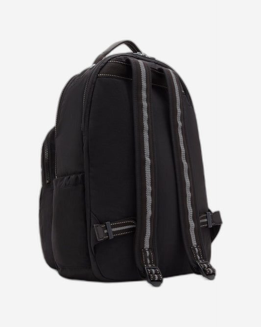 حقيبة ظهر كبيرة Kipling Seoul Lap True Black مع حجرة لابتوب I4275-J99