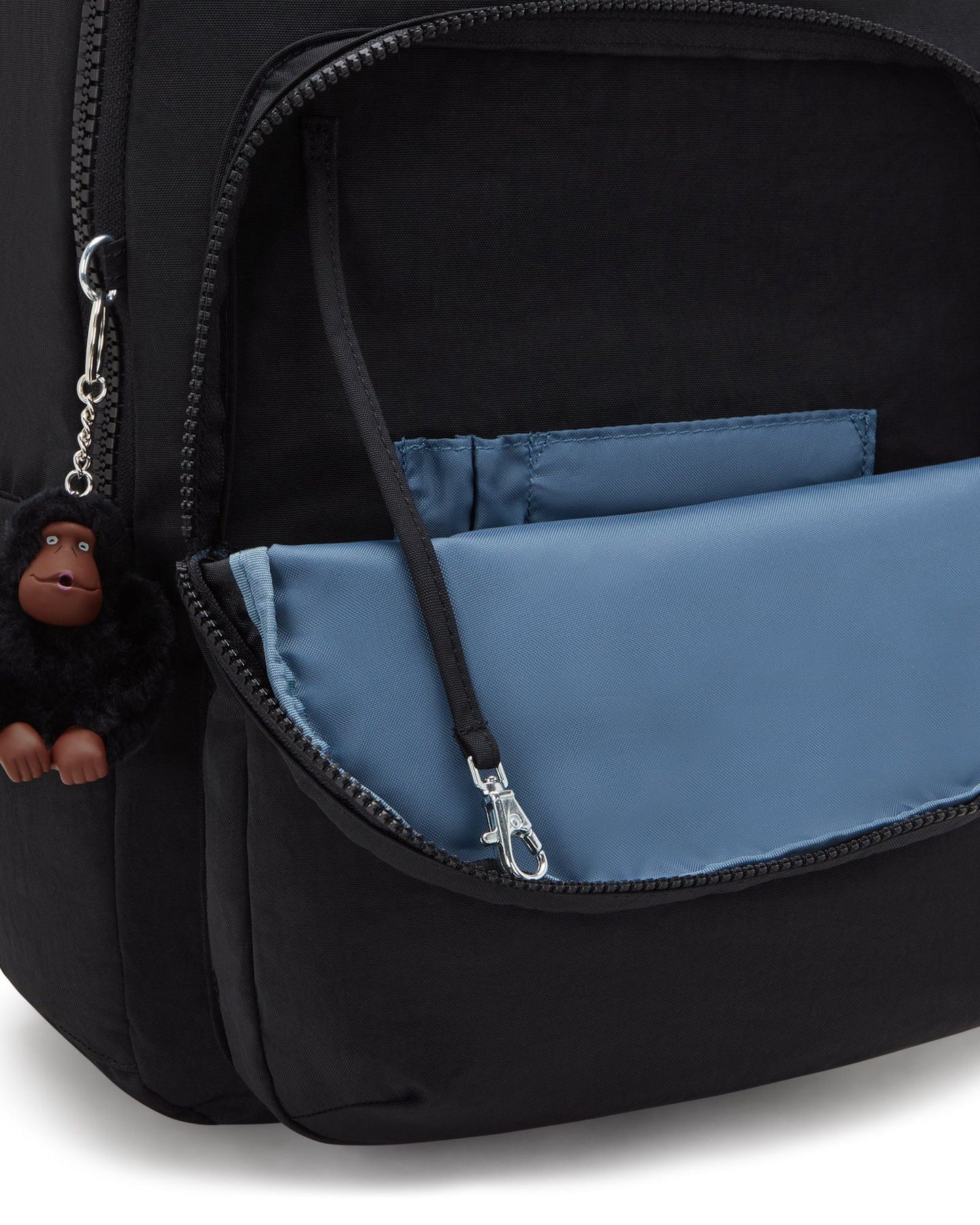 حقيبة ظهر كبيرة Kipling Seoul Lap True Black مع حجرة لابتوب I4275-J99