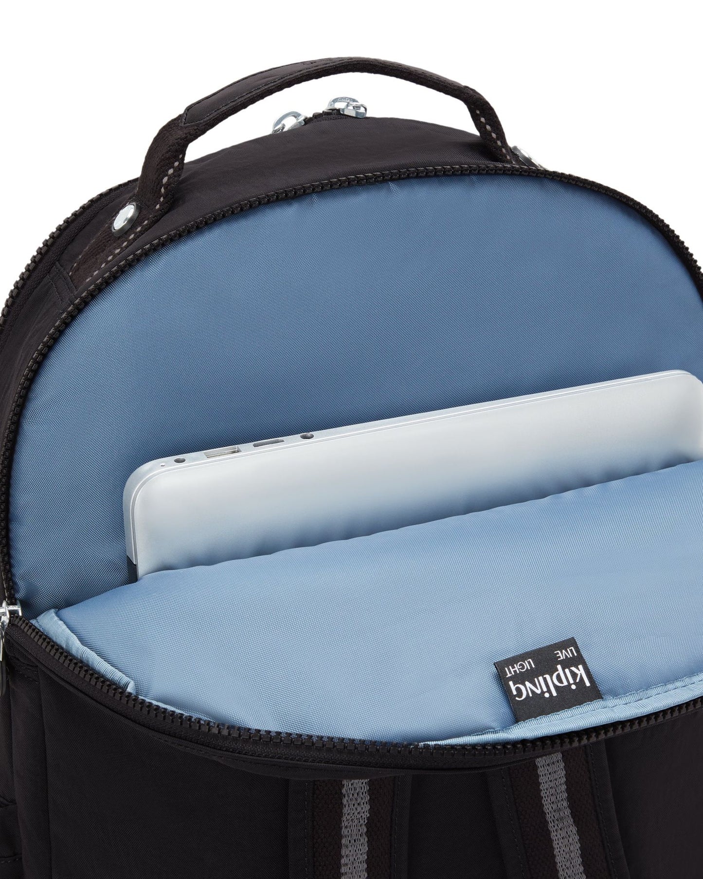 حقيبة ظهر كبيرة Kipling Seoul Lap True Black مع حجرة لابتوب I4275-J99