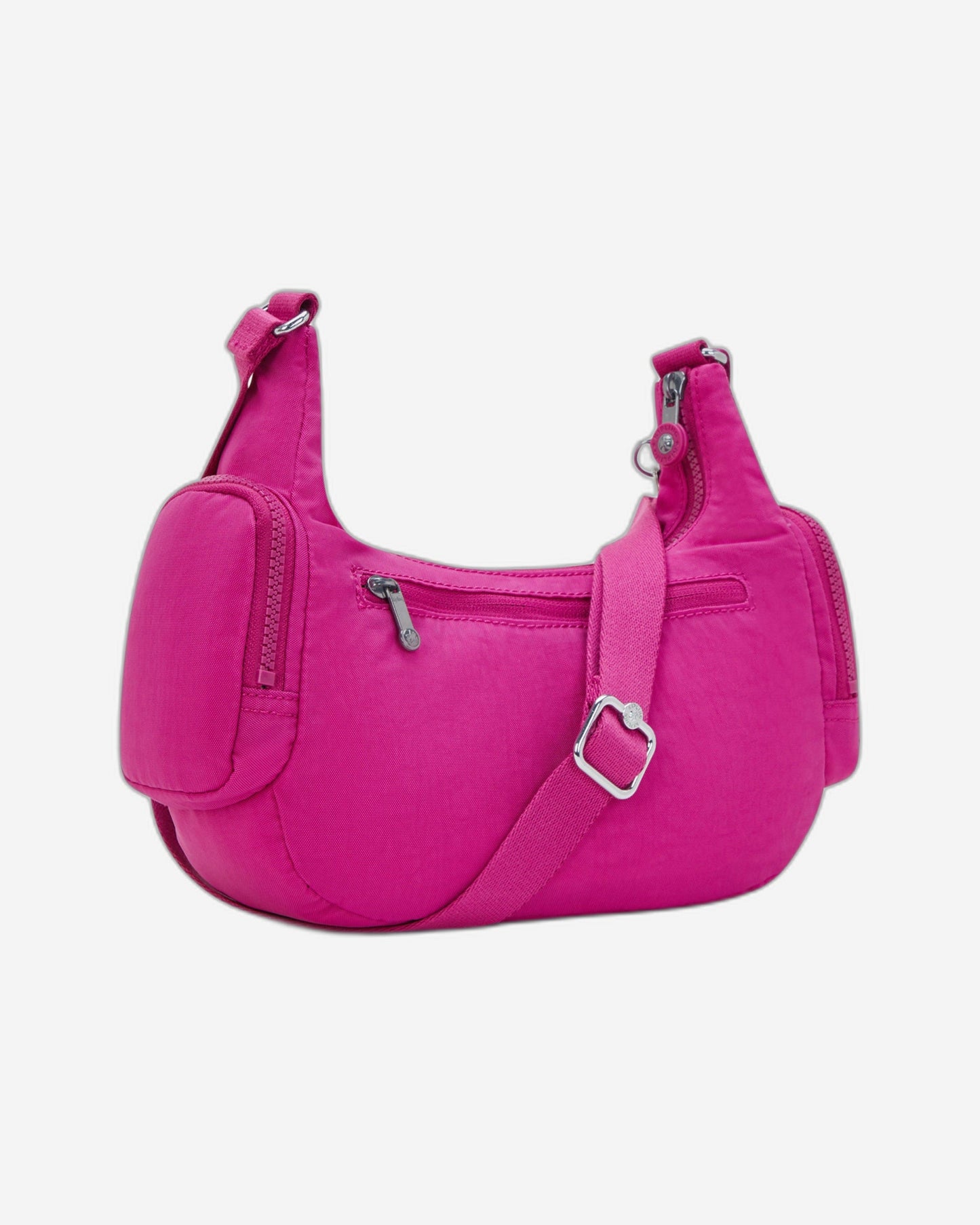 حقيبة كتف صغيرة Kipling Rikka S بلون الفوشيا المتوهج I4333-3KU
