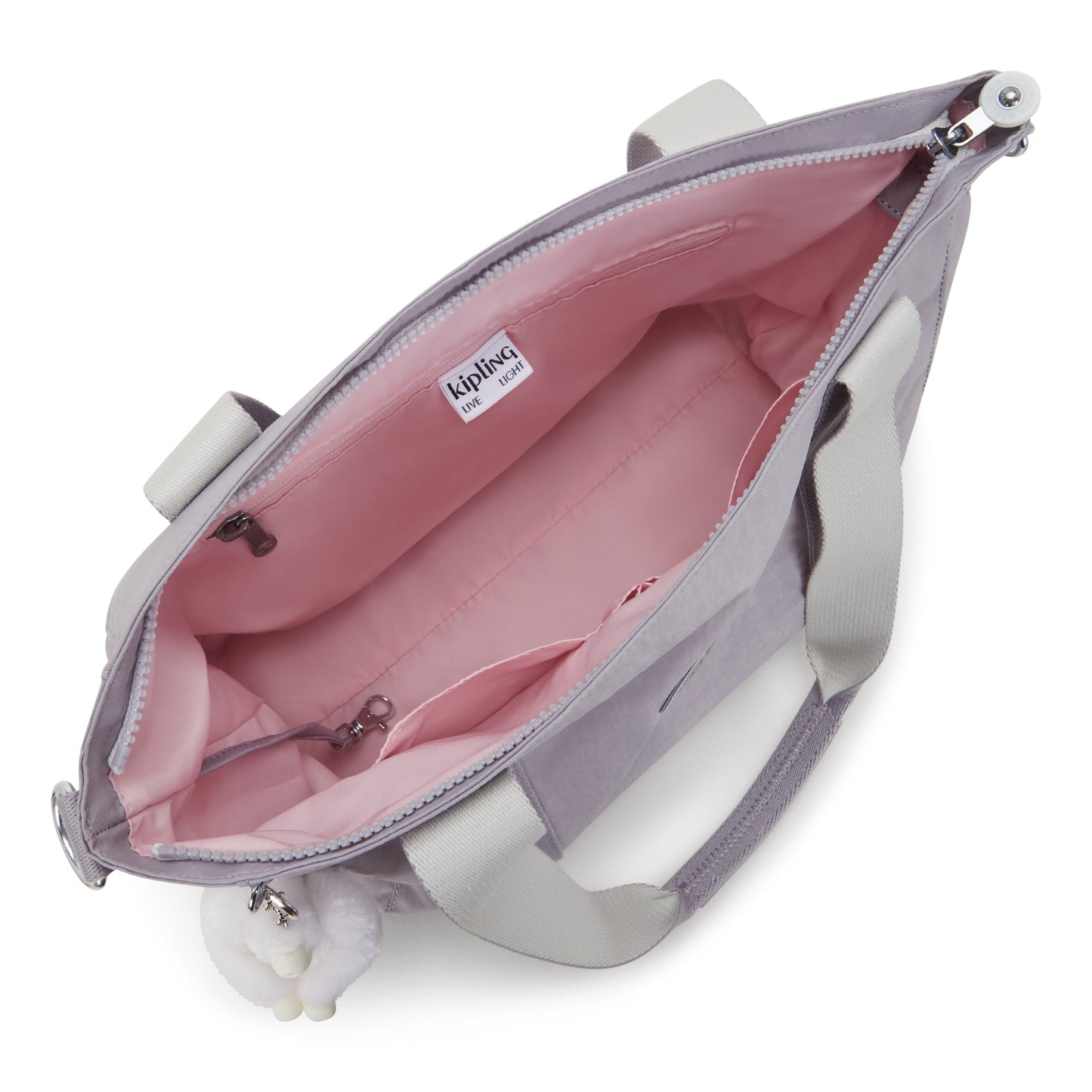 حقيبة KIPLING-Asseni S-Small (بحزام كتف قابل للإزالة)-رمادي فاتح-I4400-1FB