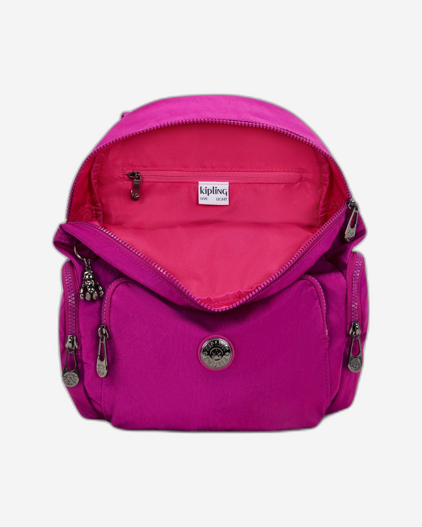 حقيبة ظهر صغيرة Kipling City Zip S Fuchsia Night I4430-7LE