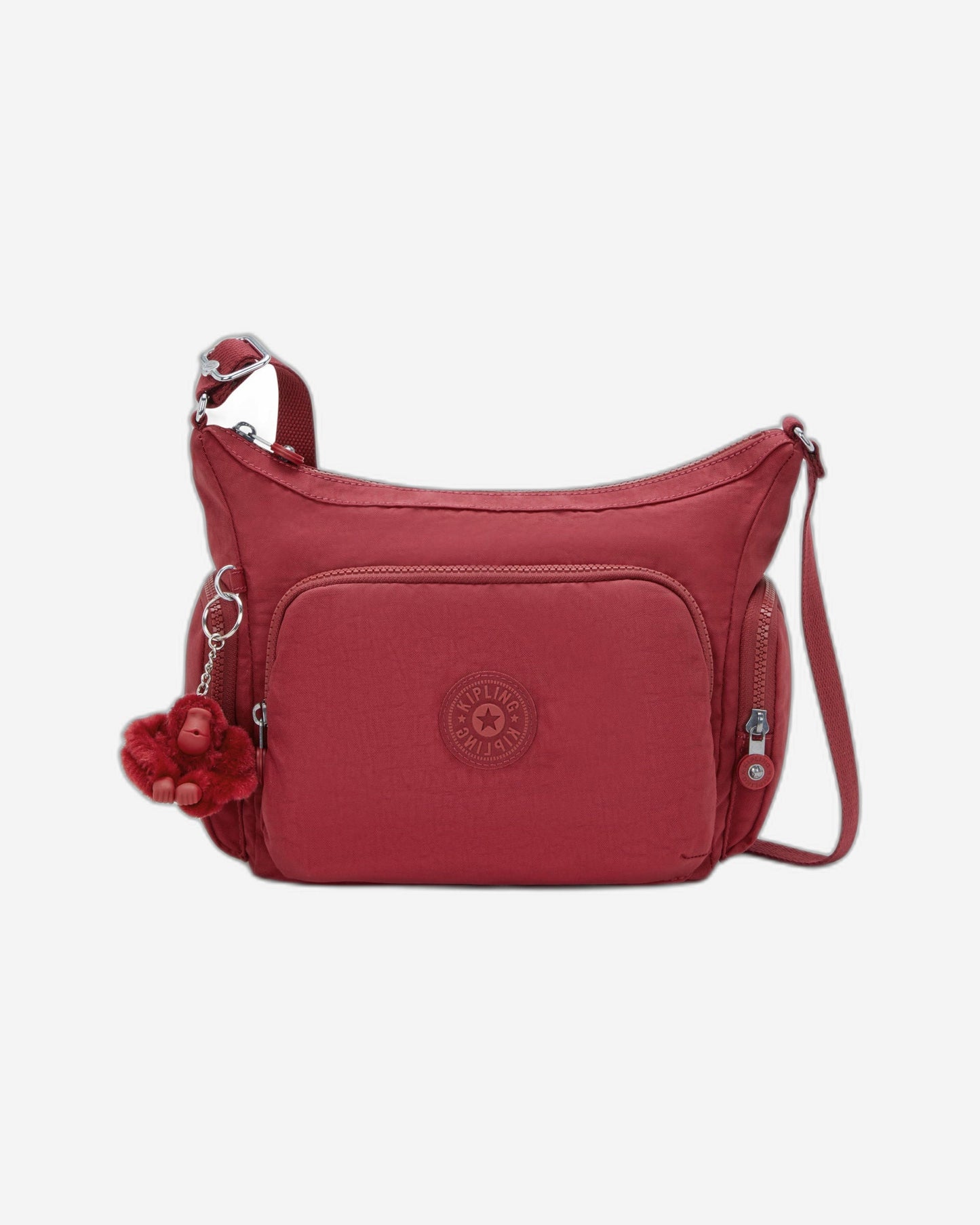 حقيبة Kipling Gabb S متوسطة الحجم باللون الأحمر الأنيق I4493-4SS