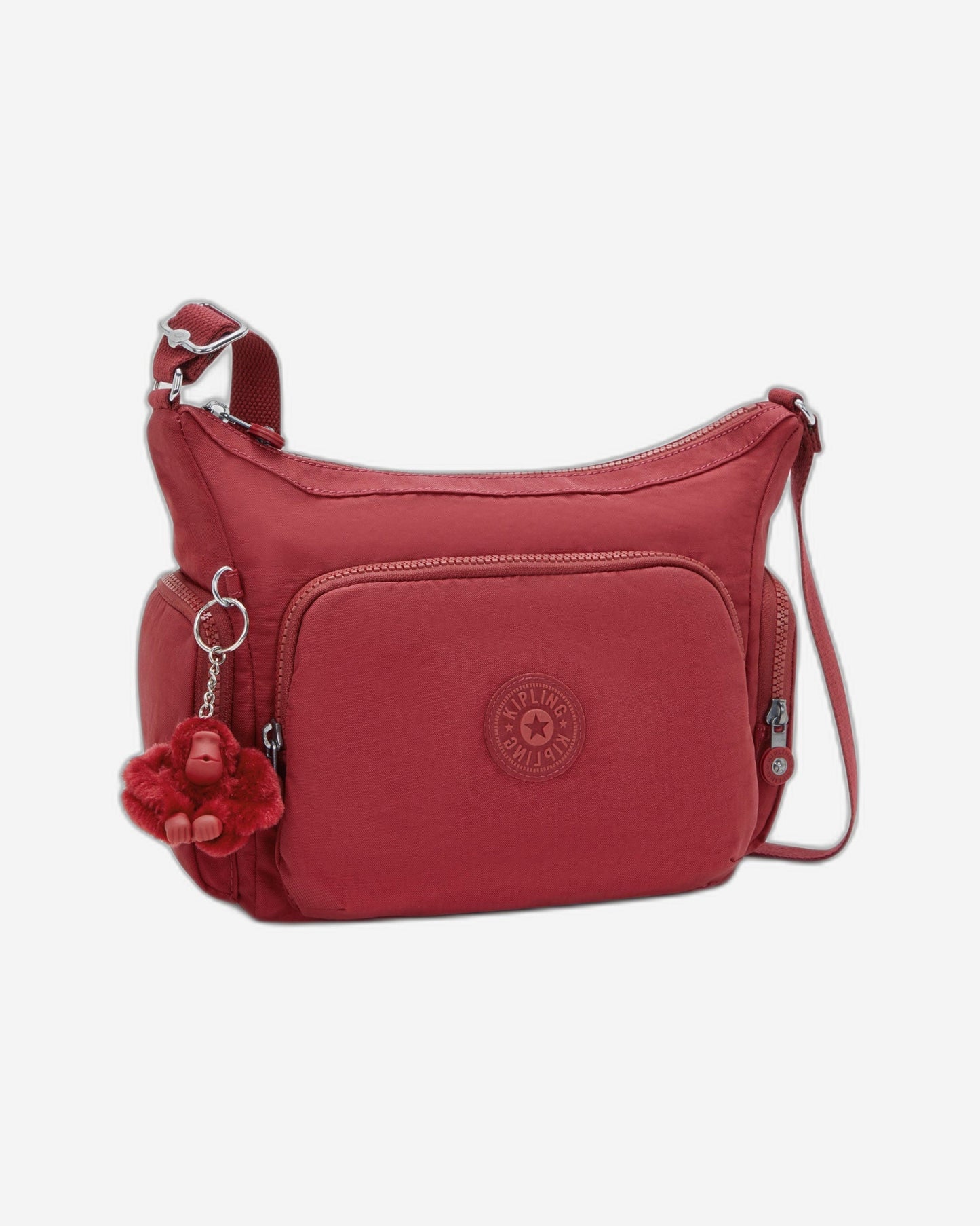 حقيبة Kipling Gabb S متوسطة الحجم باللون الأحمر الأنيق I4493-4SS