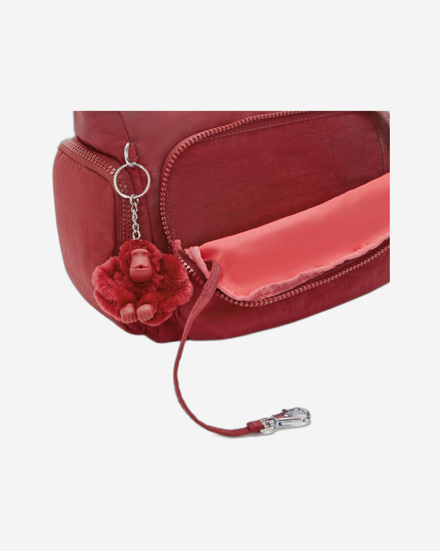 حقيبة Kipling Gabb S متوسطة الحجم باللون الأحمر الأنيق I4493-4SS