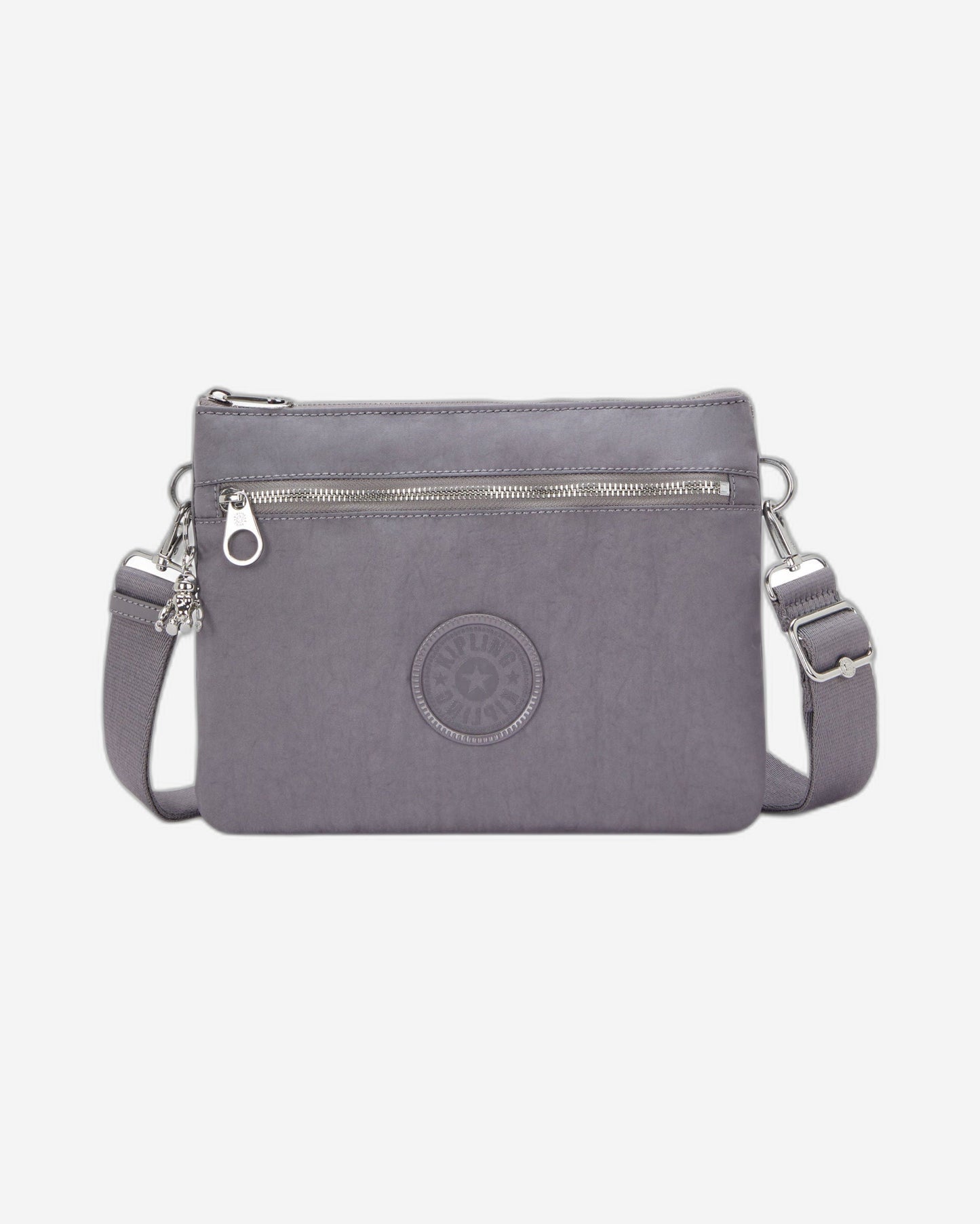 حقيبة كروس متوسطة (مع حزام كتف قابل للإزالة) Kipling Riri L Zip Grey Spice I4507-4GV