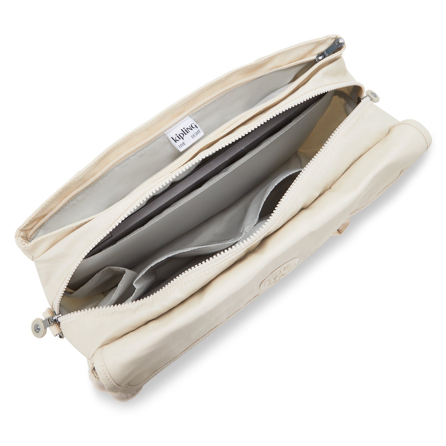 حقيبة عمل KIPLING-Superworker S-Small (بحزام كتف قابل للإزالة)-بيج لؤلؤي-I4555-3KA