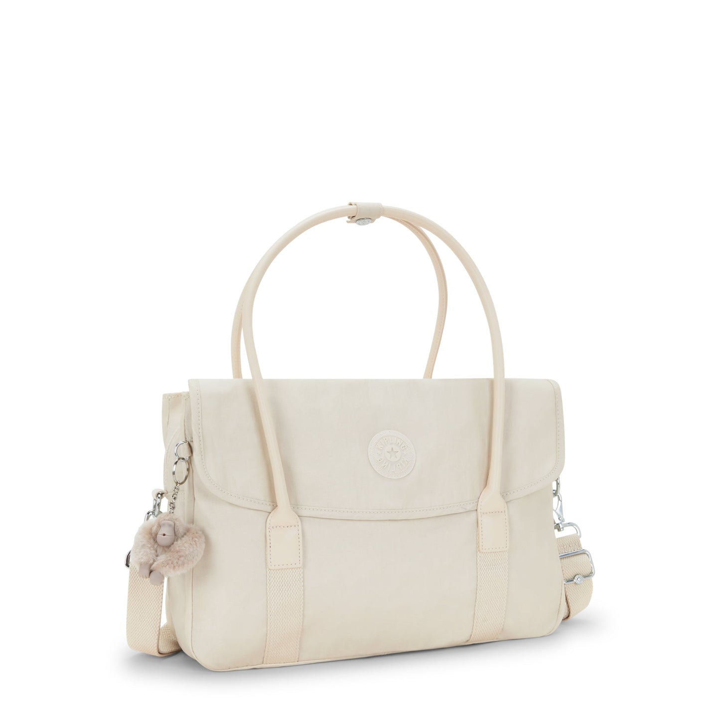 حقيبة عمل KIPLING-Superworker S-Small (بحزام كتف قابل للإزالة)-بيج لؤلؤي-I4555-3KA