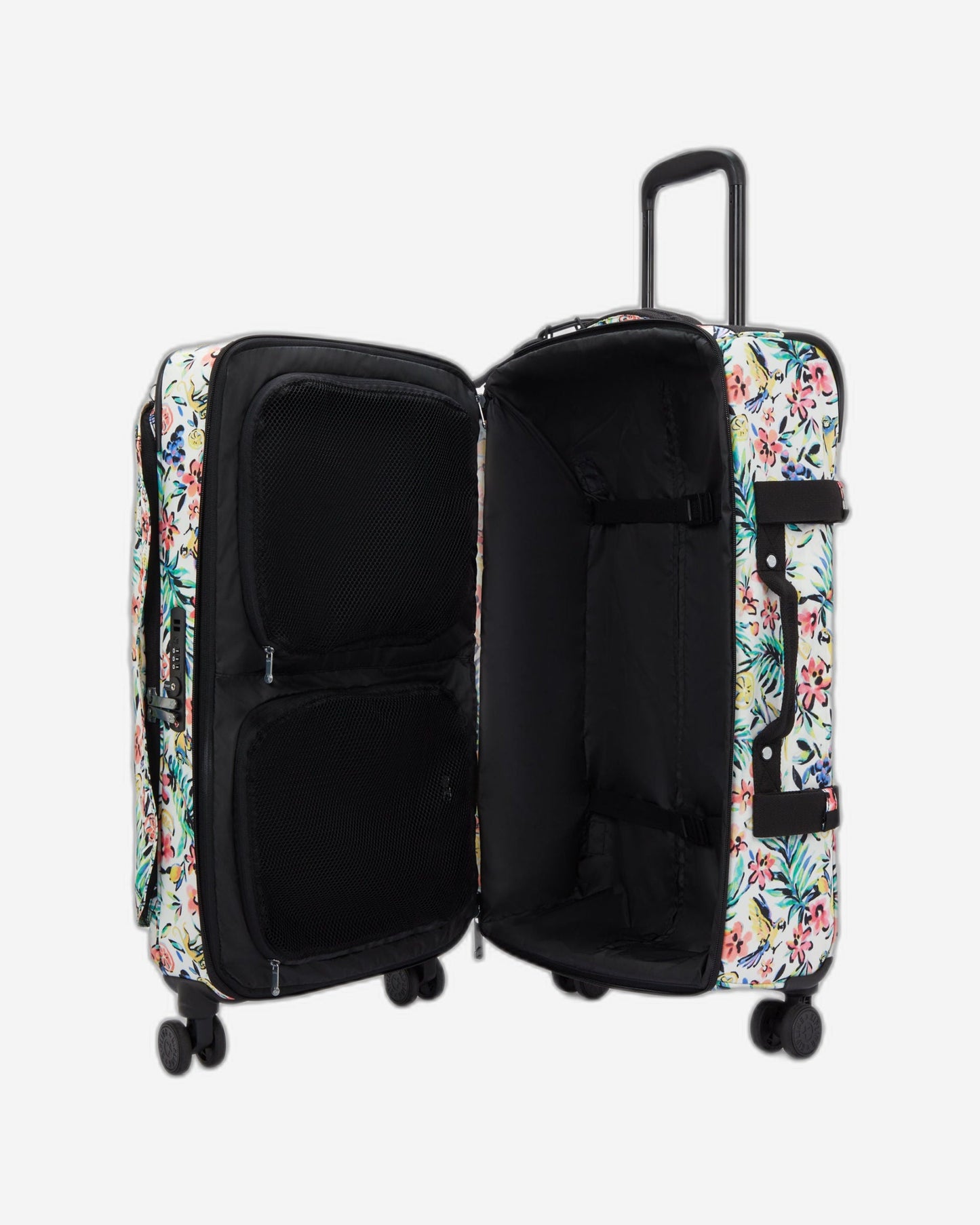 حقيبة سفر Kipling Spontaneous M Cocktail Floral متوسطة الحجم بعجلات I4556-5DZ