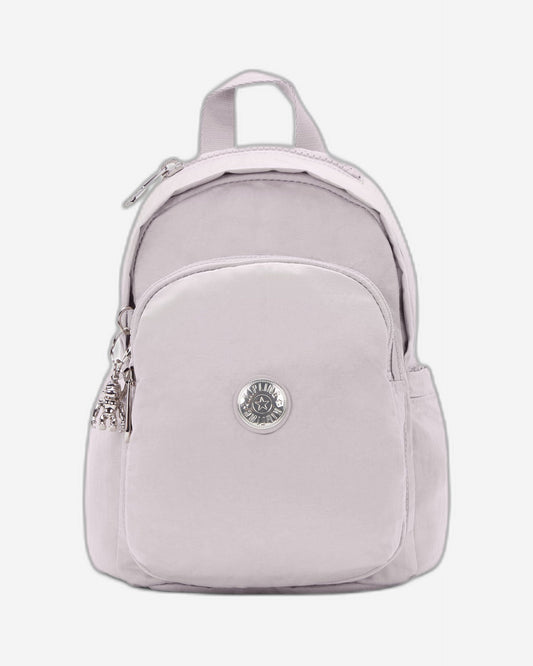 Kipling Delia Mini Gleam Silver حقيبة ظهر صغيرة C2I4563-K6G