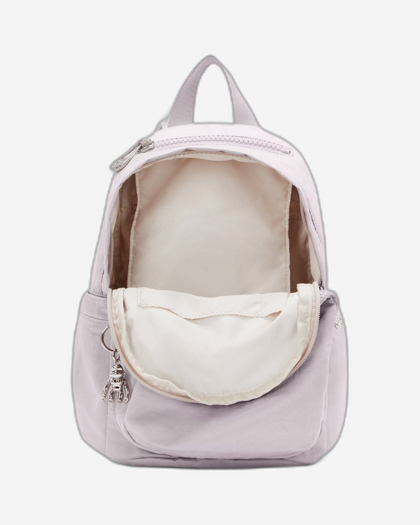 Kipling Delia Mini Gleam Silver حقيبة ظهر صغيرة C2I4563-K6G