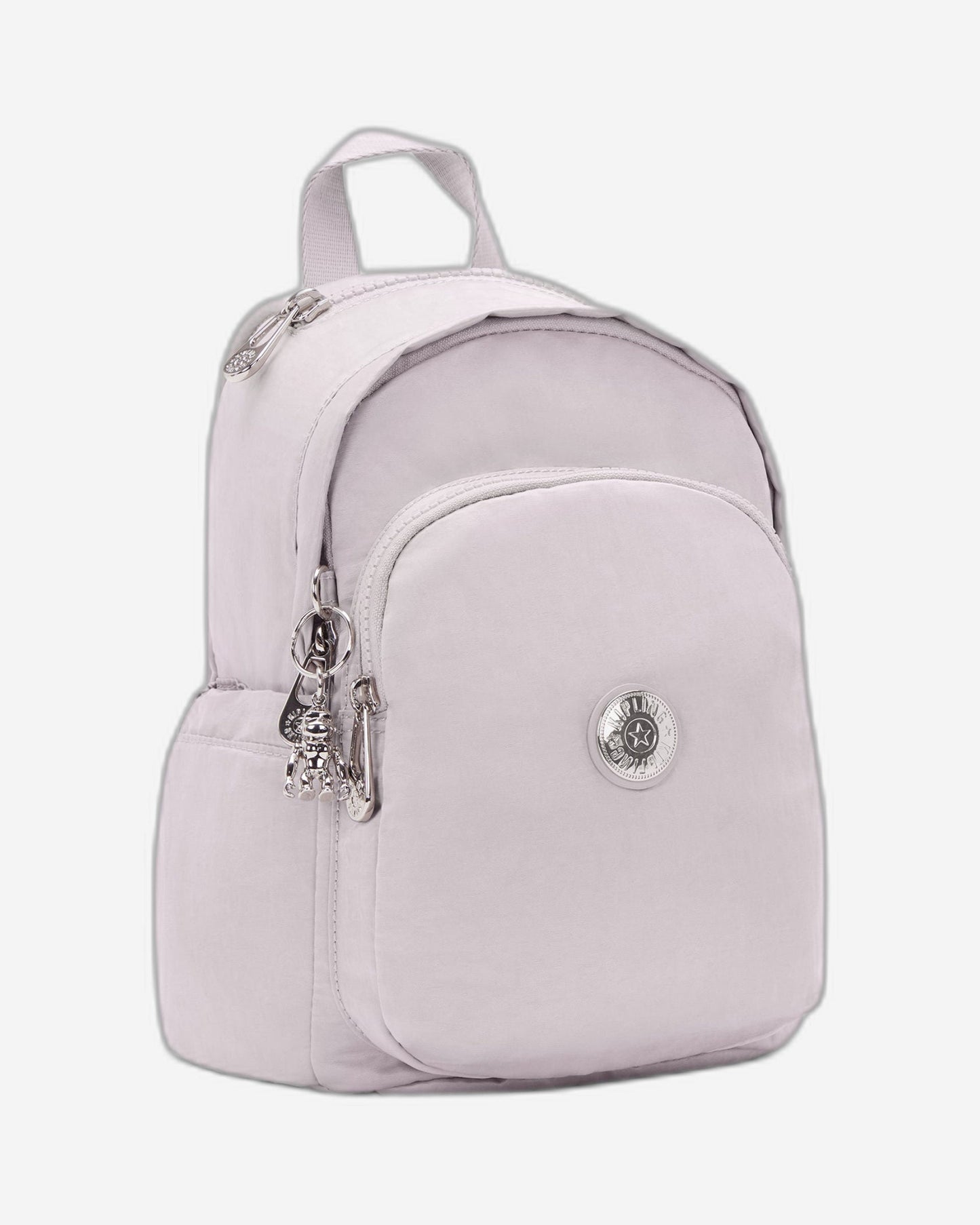 Kipling Delia Mini Gleam Silver حقيبة ظهر صغيرة C2I4563-K6G