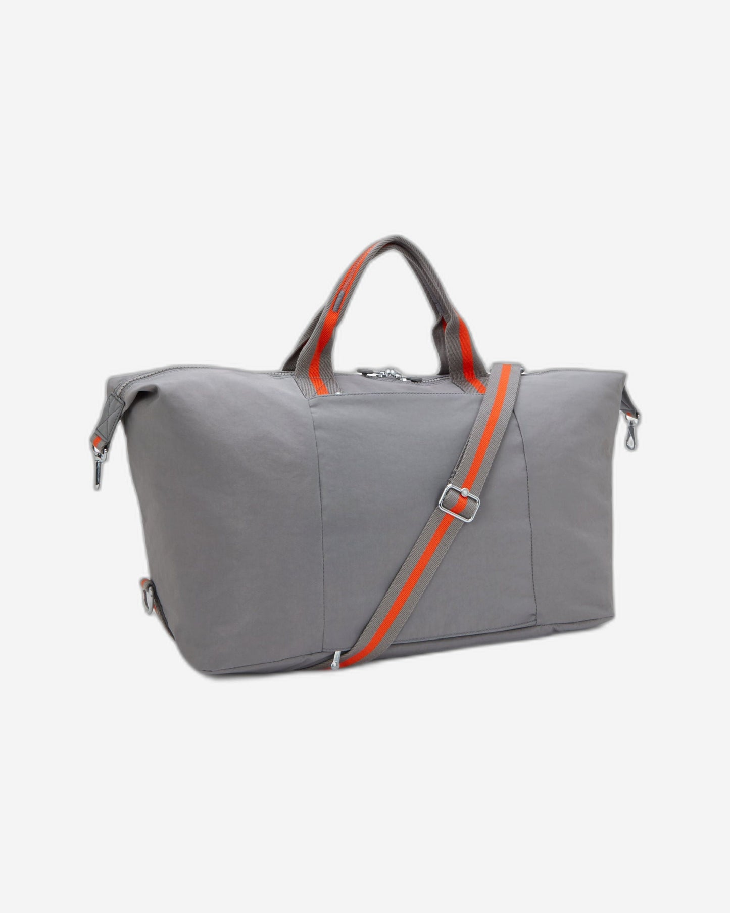 Kipling Bori Inviting Grey حقيبة عطلة نهاية الأسبوع كبيرة (مع جيب ترولي وحزام كتف قابل للإزالة) I4582-8DH