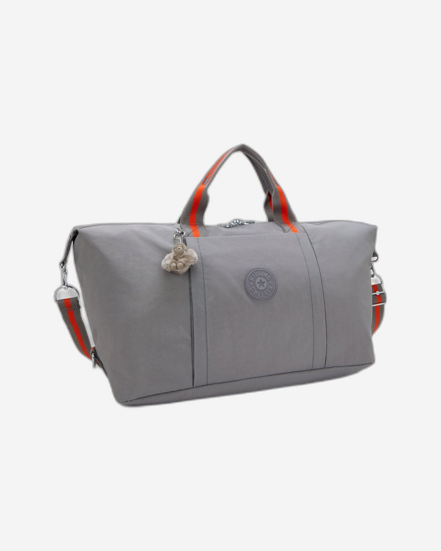 Kipling Bori Inviting Grey حقيبة عطلة نهاية الأسبوع كبيرة (مع جيب ترولي وحزام كتف قابل للإزالة) I4582-8DH