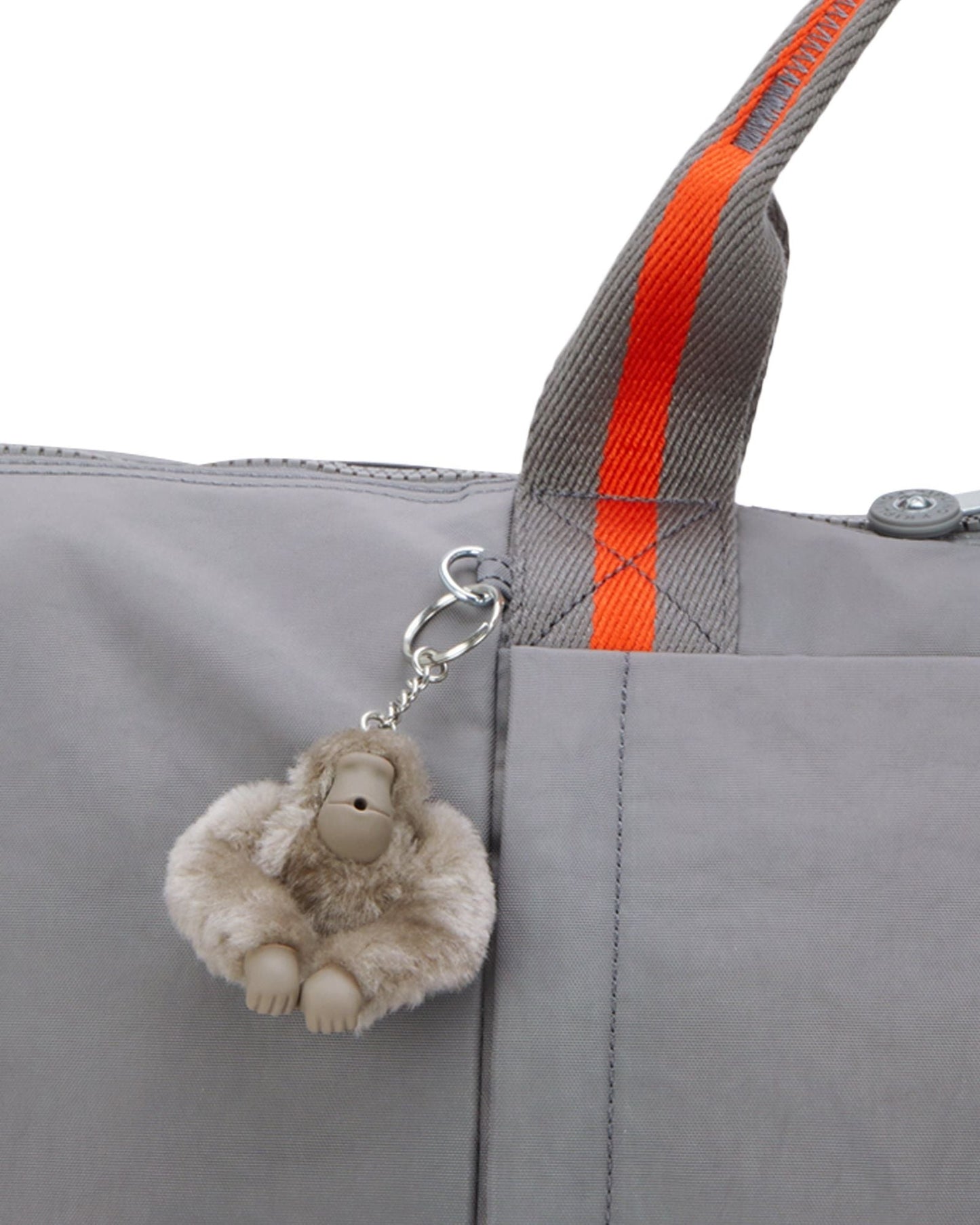 Kipling Bori Inviting Grey حقيبة عطلة نهاية الأسبوع كبيرة (مع جيب ترولي وحزام كتف قابل للإزالة) I4582-8DH