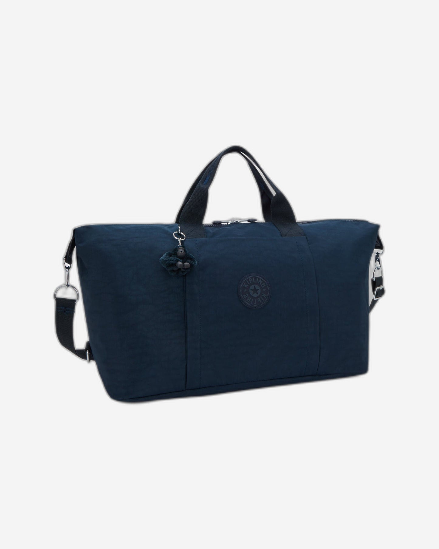 Kipling Bori Blue Bleu حقيبة ويكندر كبيرة (مع جيب ترولي وحزام كتف قابل للإزالة) I4582-96V