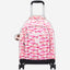 حقيبة ظهر Kipling New Zea Pink Palm كبيرة بعجلات مع حجرة للكمبيوتر المحمول I4674-1BV