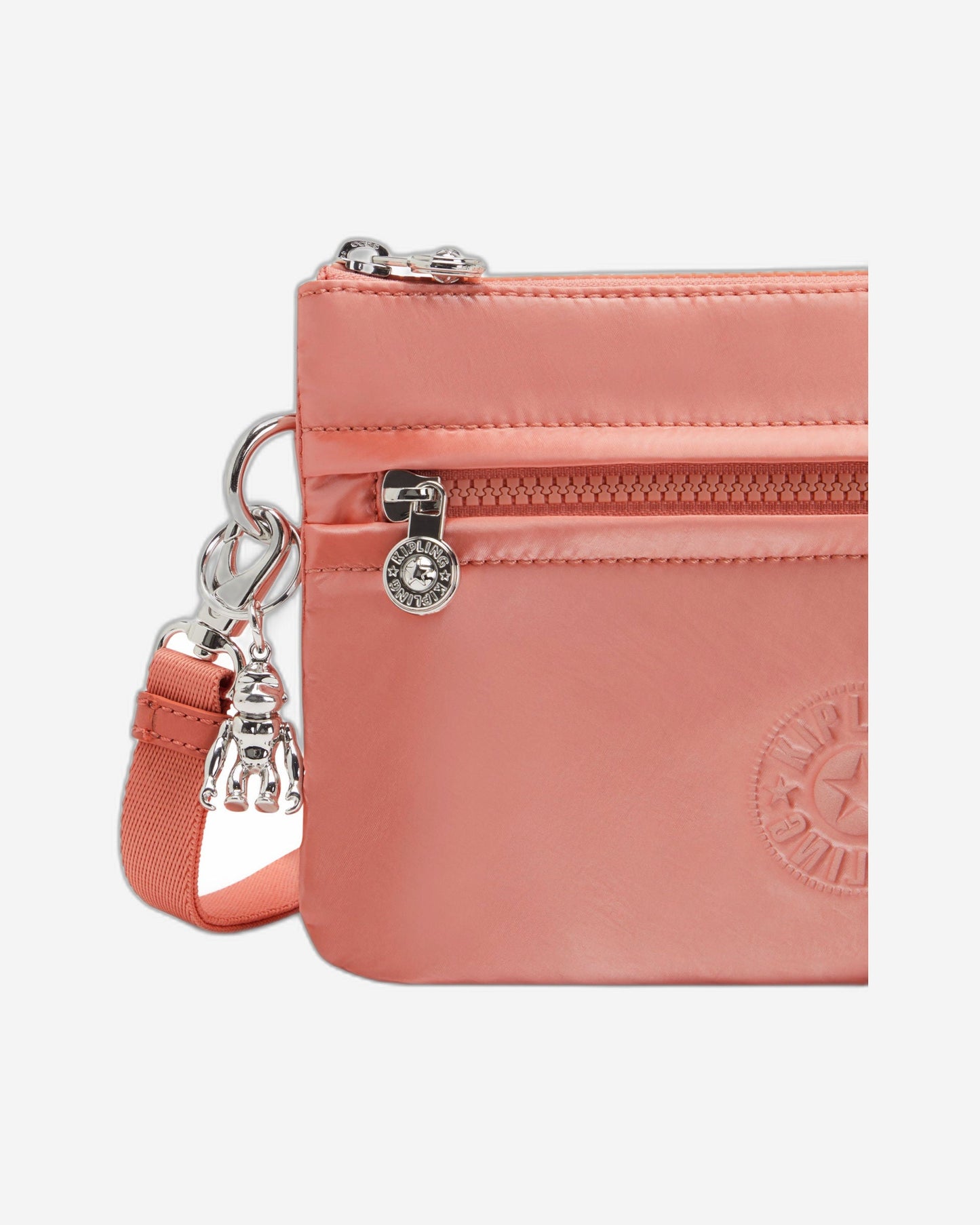 حقيبة كبيرة Kipling Riri Peach Glam مع حزام كروس C2I4683-S7W