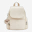 حقيبة ظهر صغيرة Kipling City Zip Mini بلون بيج لؤلؤي C2I4697-3KA