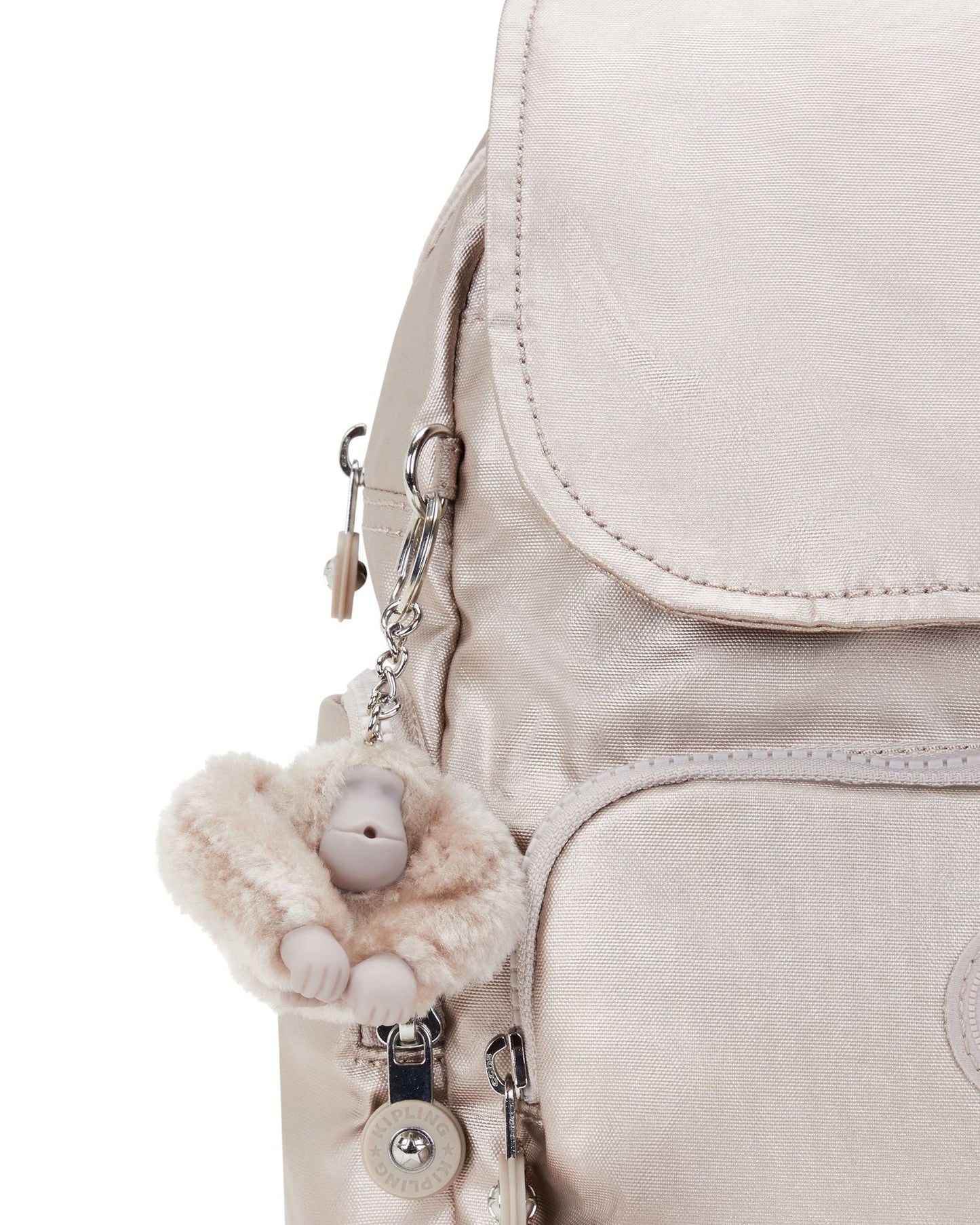 حقيبة ظهر صغيرة Kipling City Zip Mini Metallic Glow Mini C2I4697-48I