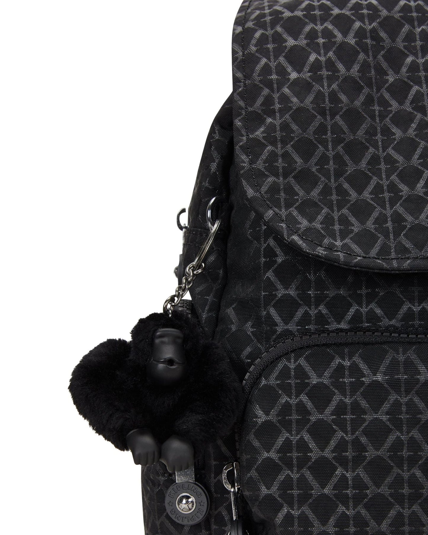 حقيبة ظهر صغيرة Kipling City Zip Mini Signature Emb C2I4697-K59