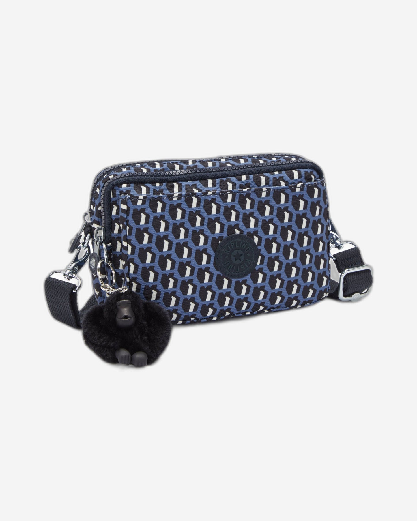 حقيبة كتف صغيرة Kipling Abanu Multi 3D K باللون الأزرق I4706-4JS