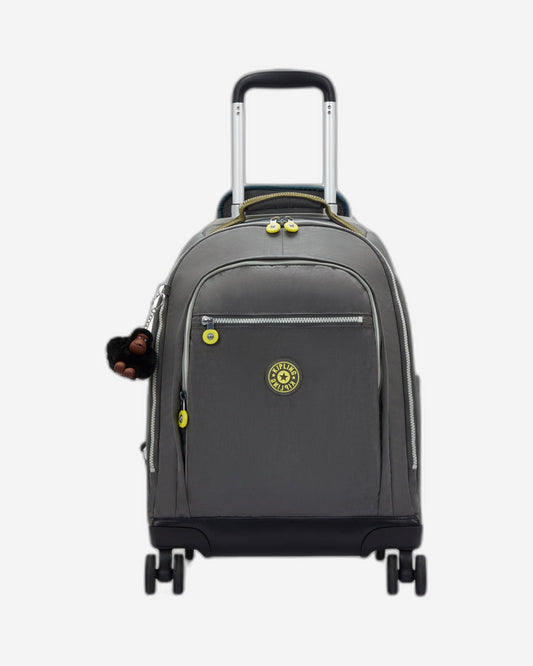 حقيبة ظهر Kipling New Zea Back to Grey كبيرة بعجلات مع حجرة للكمبيوتر المحمول I5246-1DX