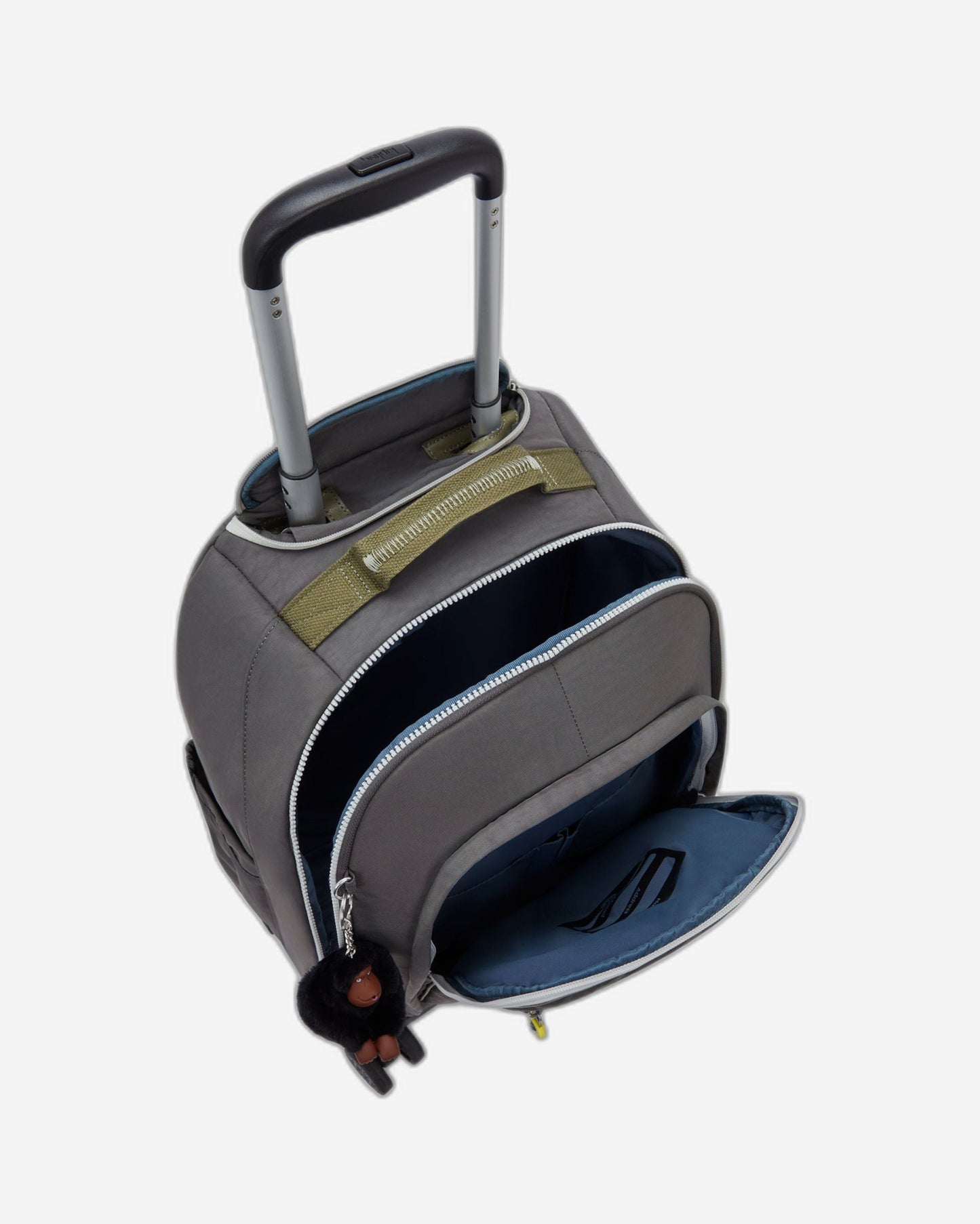 حقيبة ظهر Kipling New Zea Back to Grey كبيرة بعجلات مع حجرة للكمبيوتر المحمول I5246-1DX