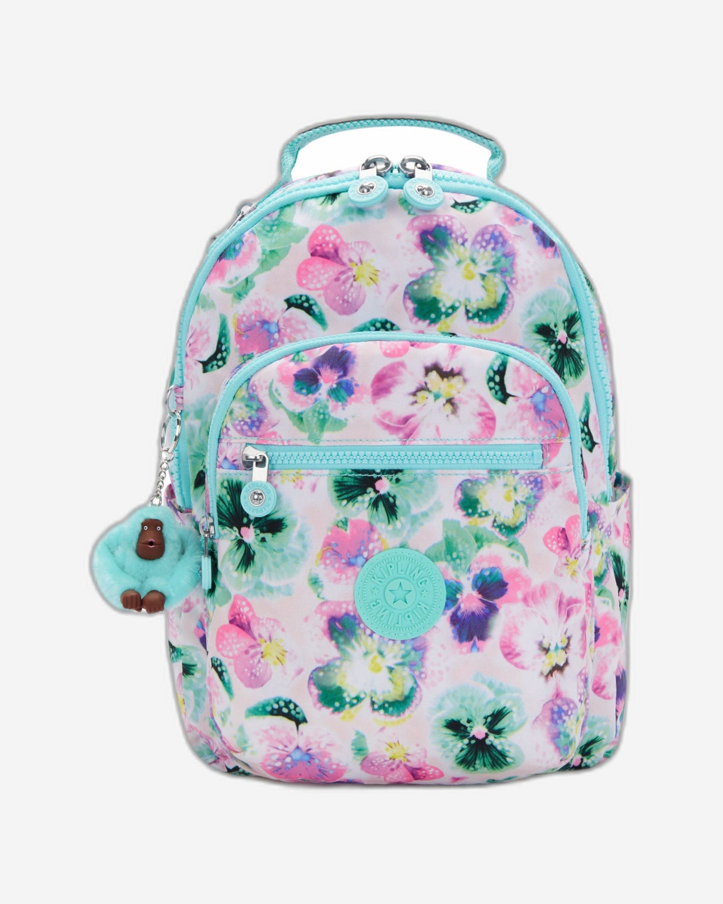 حقيبة ظهر صغيرة طراز Kipling Seoul S Aqua Blossom C2I5357-7EC