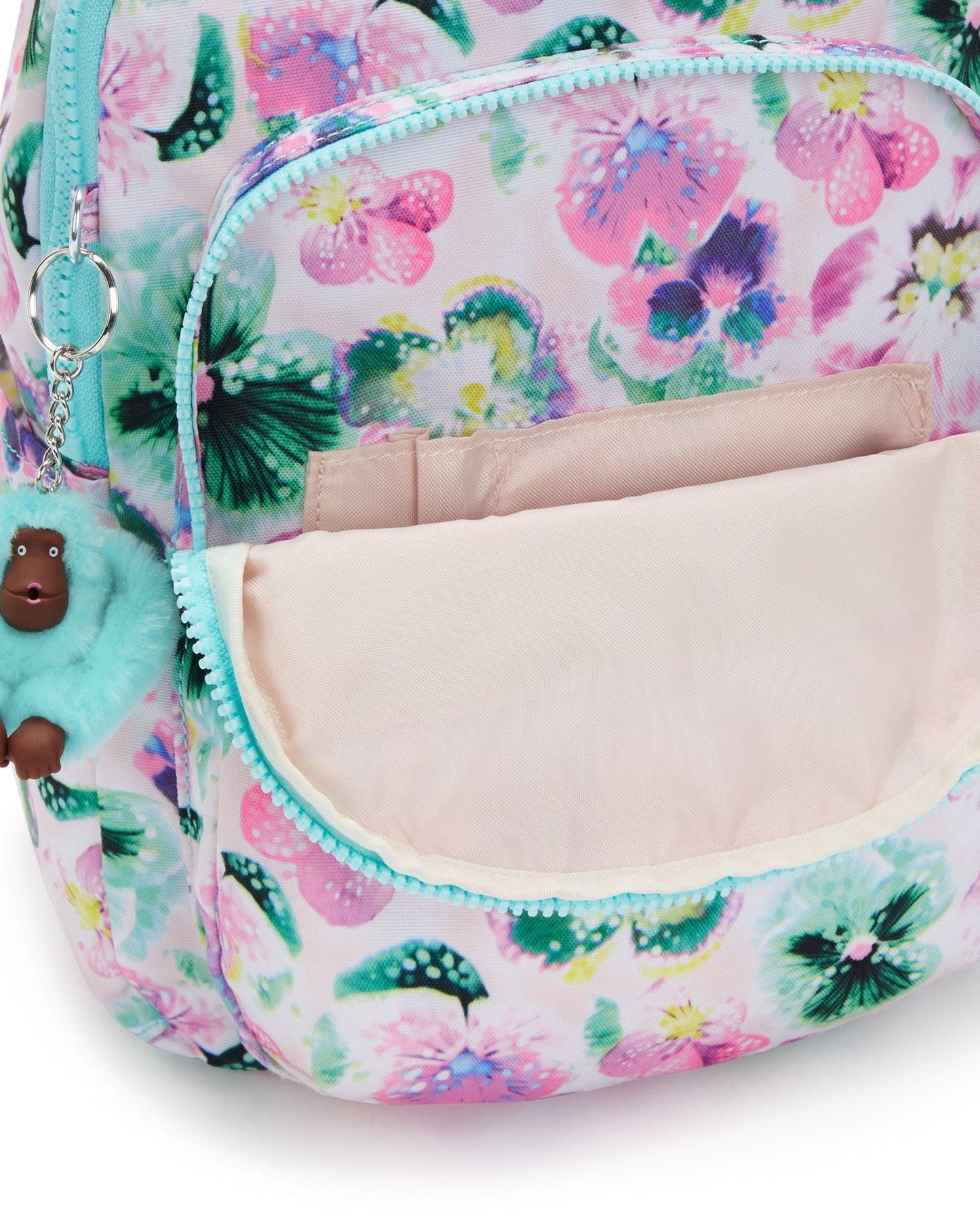 حقيبة ظهر صغيرة طراز Kipling Seoul S Aqua Blossom C2I5357-7EC