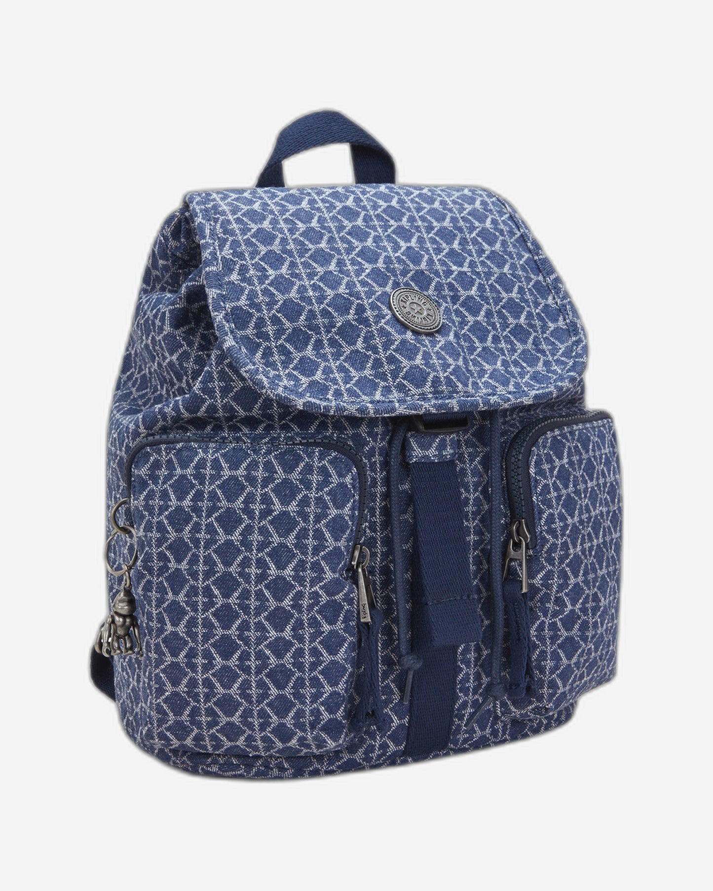حقيبة ظهر Kipling Anto S Signature Denim صغيرة I5386-7PF