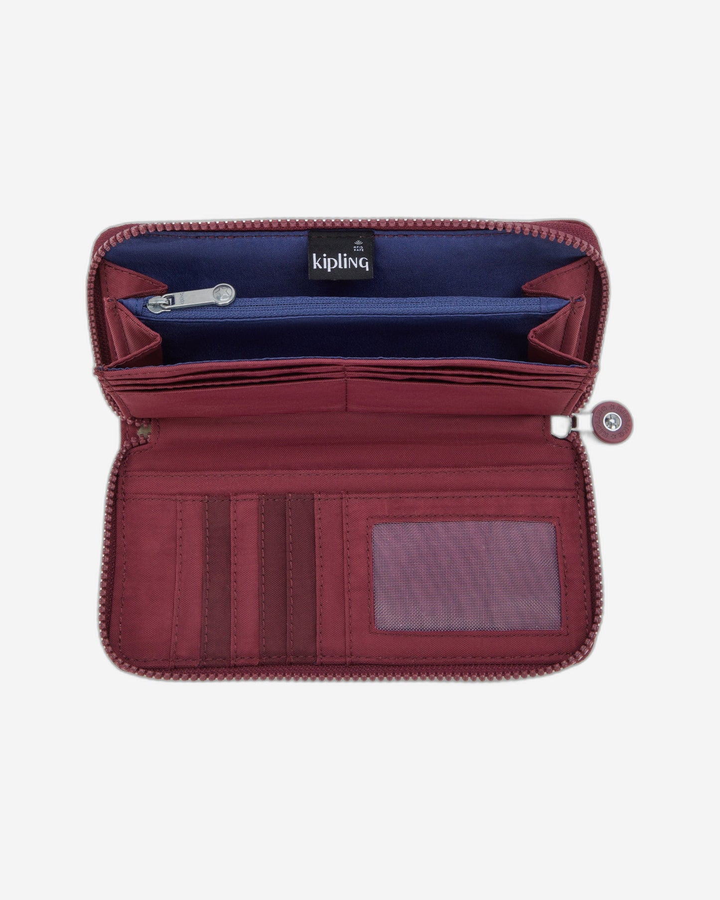 Kipling Money World Lounge Wine محفظة كبيرة I5411-5FW
