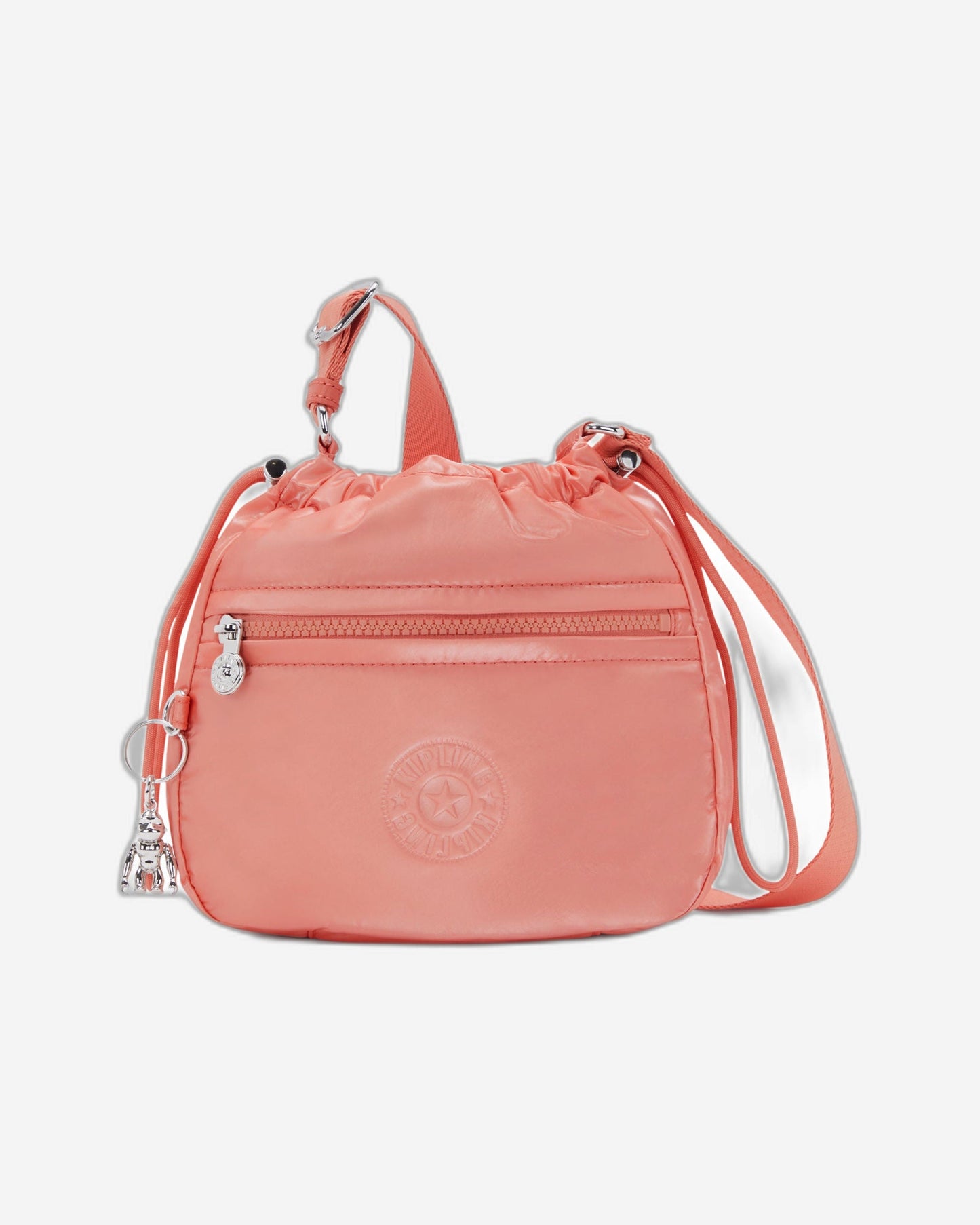 حقيبة كروسبودي صغيرة برباط إغلاق Kipling Jamir Peach Glam C2I5578-S7W