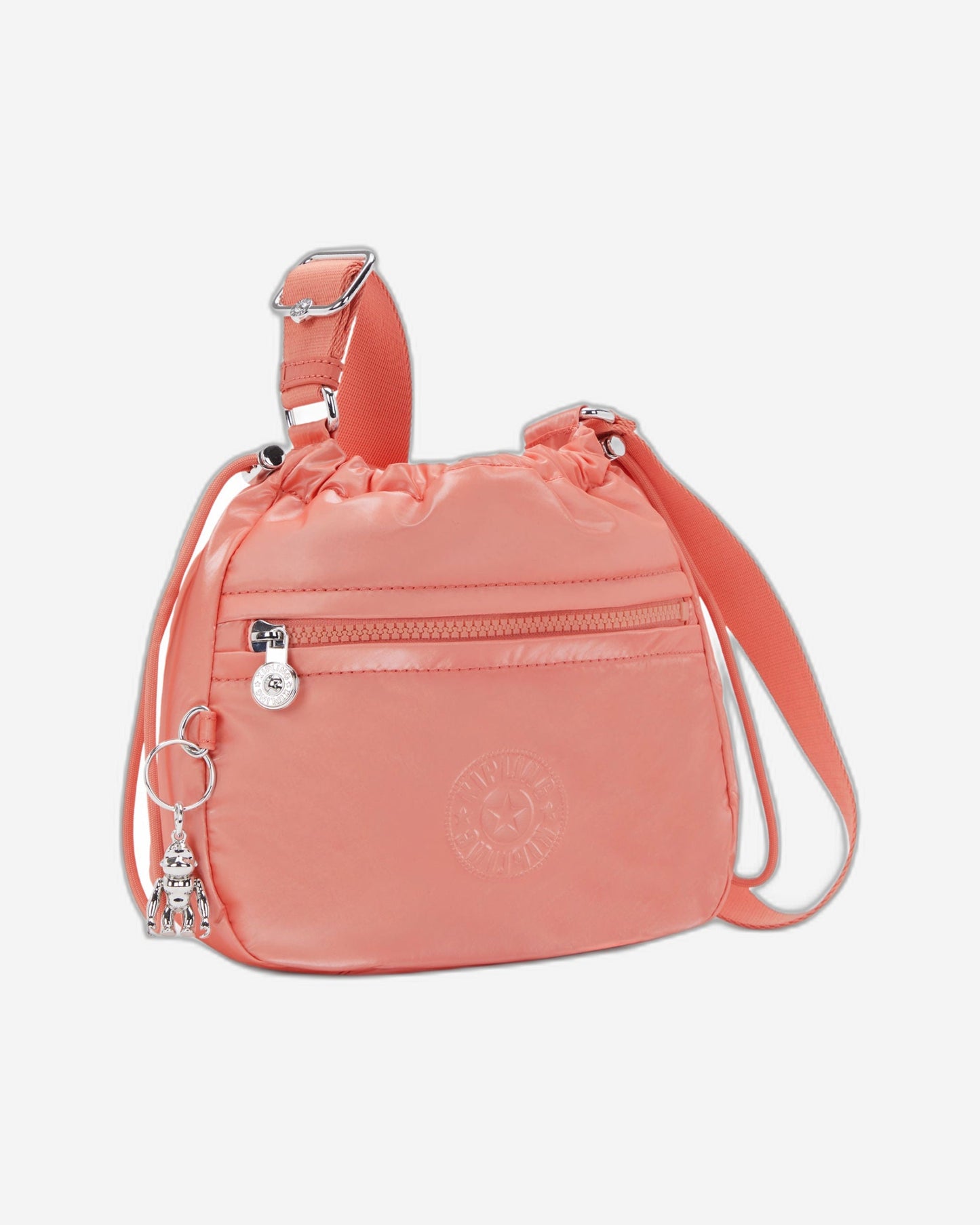 حقيبة كروسبودي صغيرة برباط إغلاق Kipling Jamir Peach Glam C2I5578-S7W