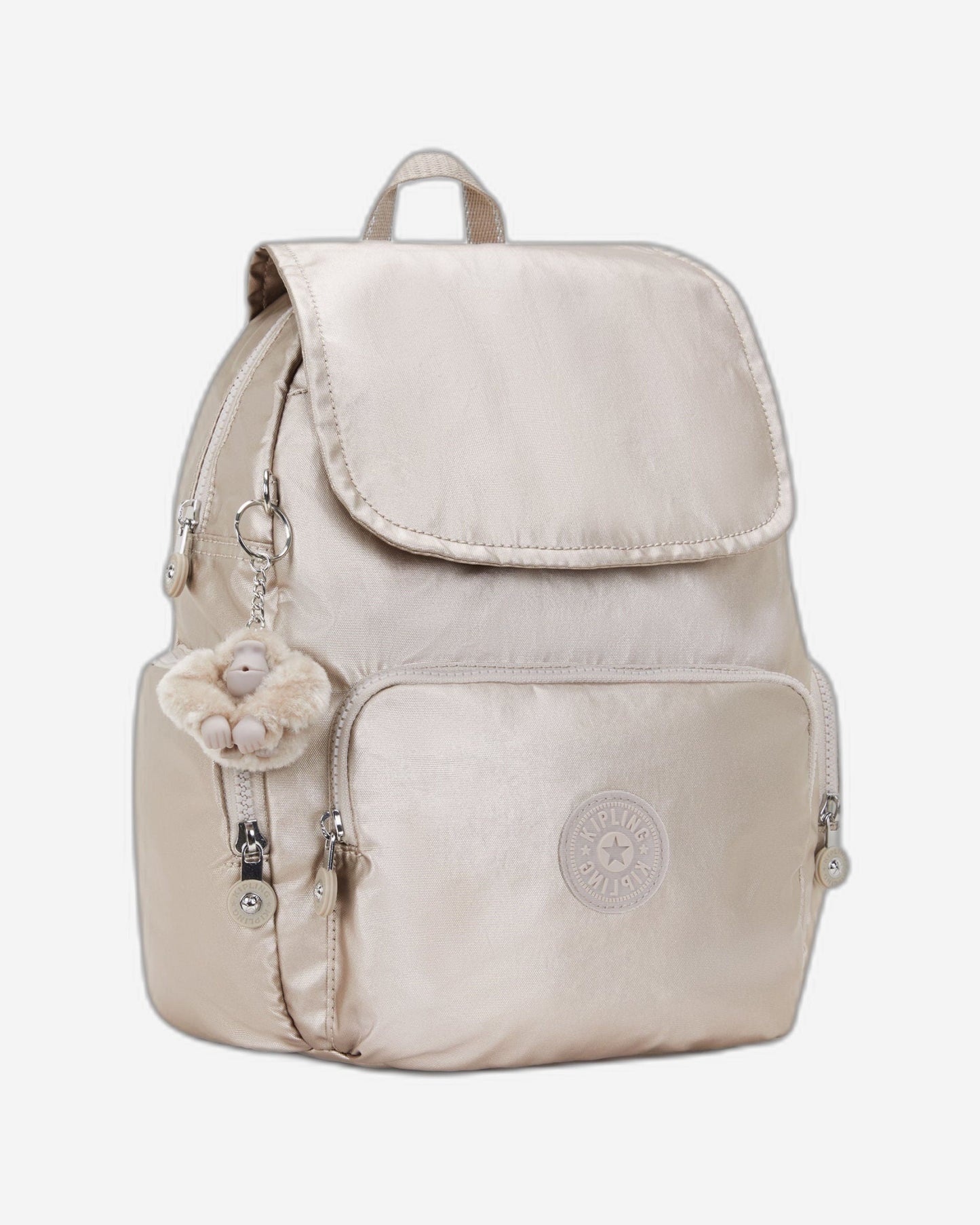 حقيبة الظهر الصغيرة Kipling City Zip S Metallic Glow C2I5634-48I