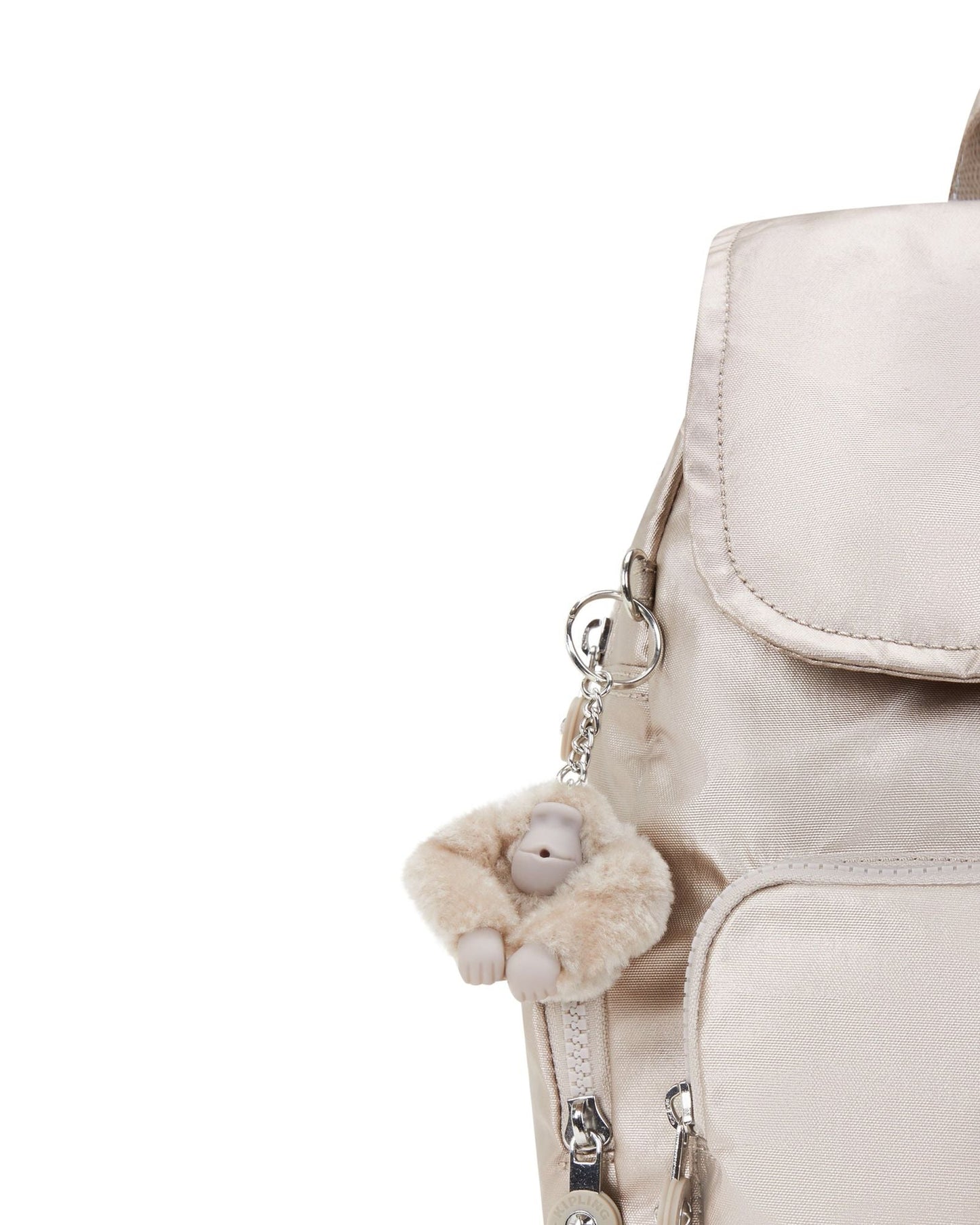 حقيبة الظهر الصغيرة Kipling City Zip S Metallic Glow C2I5634-48I