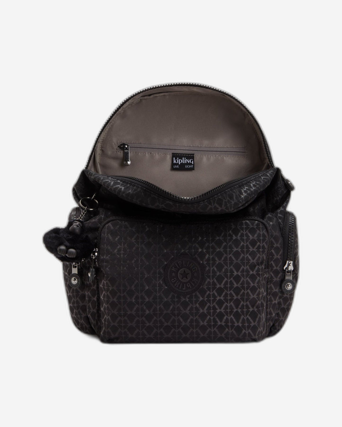 حقيبة الظهر الصغيرة Kipling City Zip S Signature Emb C2I5634-K59