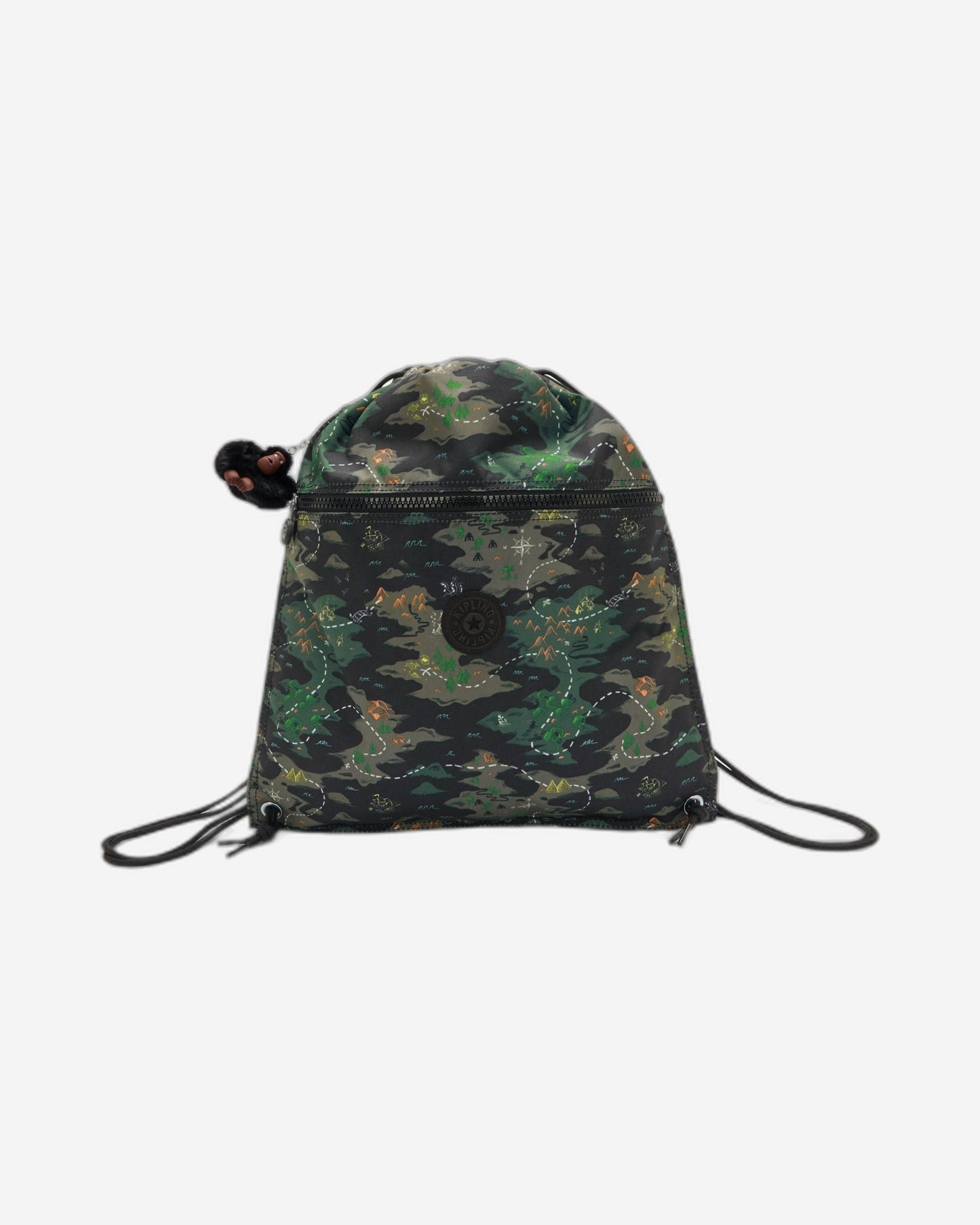حقيبة ظهر KIPLING Supertaboo Camo Treasure متوسطة الحجم (مع رباط) I5637-3PB