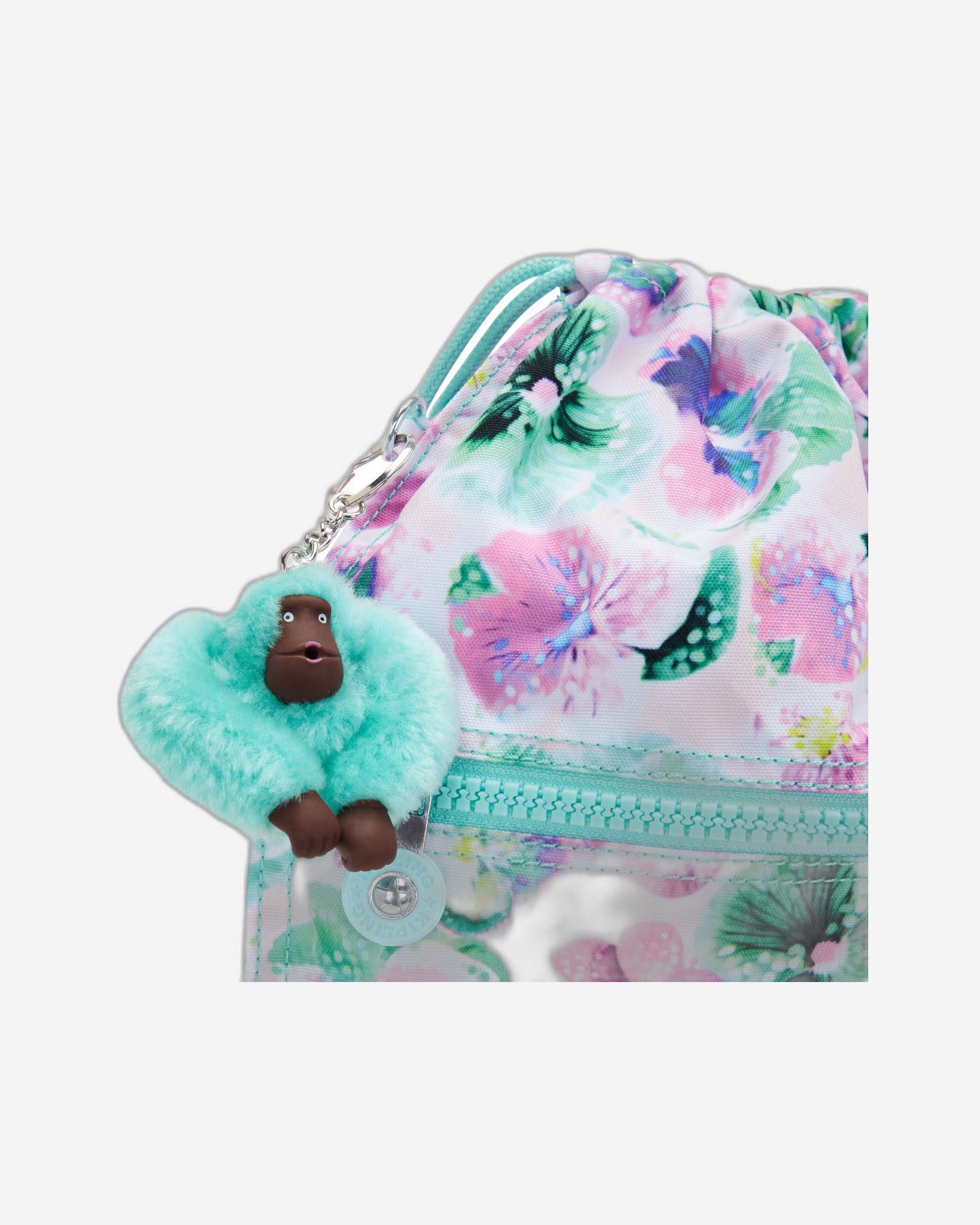 حقيبة ظهر Kipling Supertaboo Aqua Blossom متوسطة الحجم C2I5637-7EC