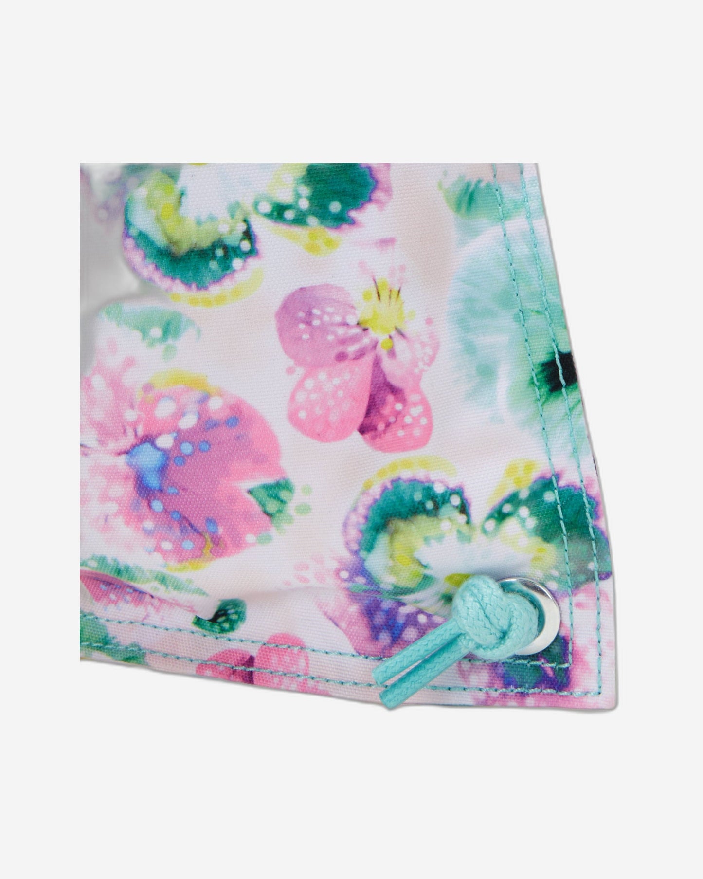 حقيبة ظهر Kipling Supertaboo Aqua Blossom متوسطة الحجم C2I5637-7EC