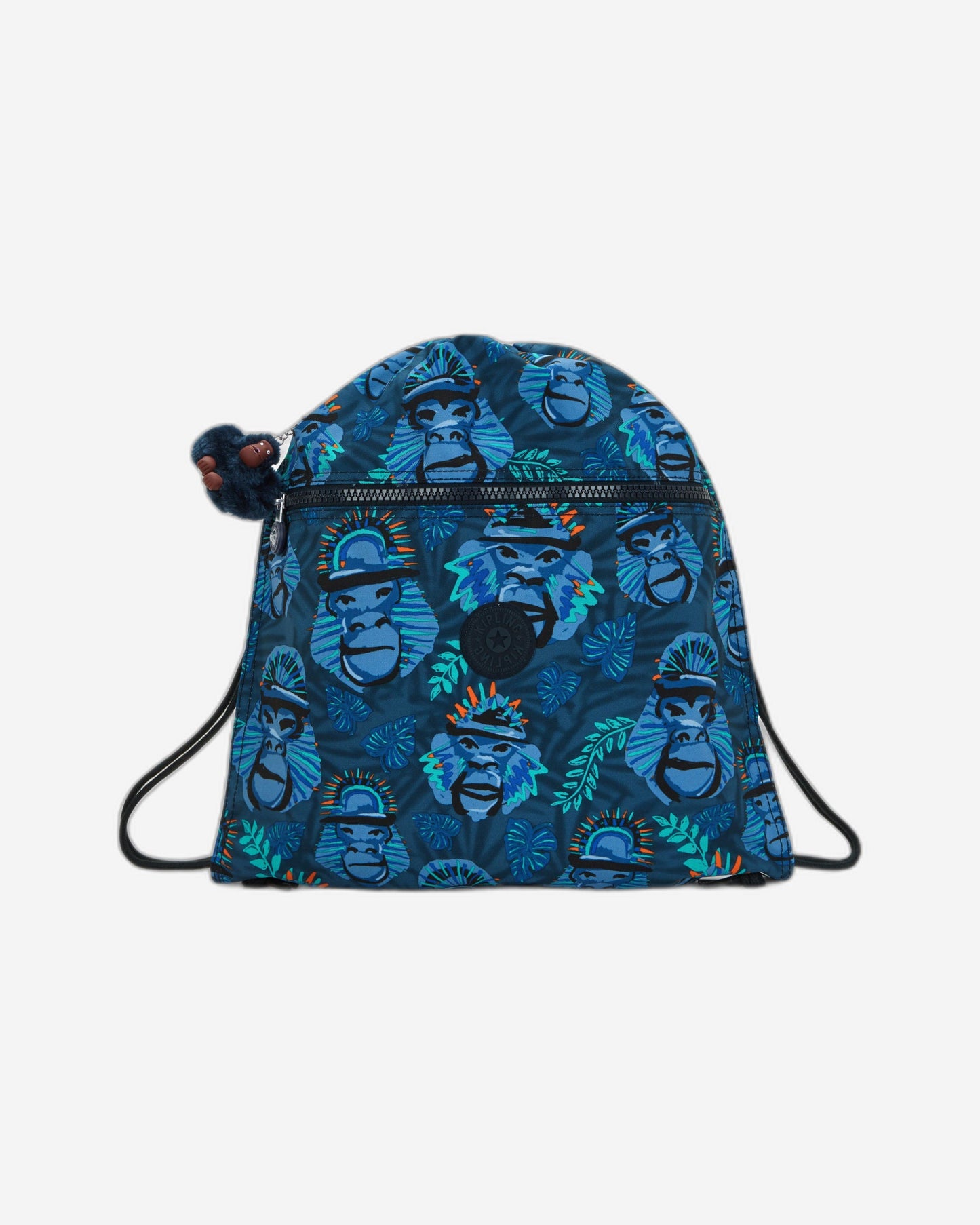 حقيبة ظهر Kipling Supertaboo Blue Monkey Fun متوسطة الحجم C2I5637-8HJ