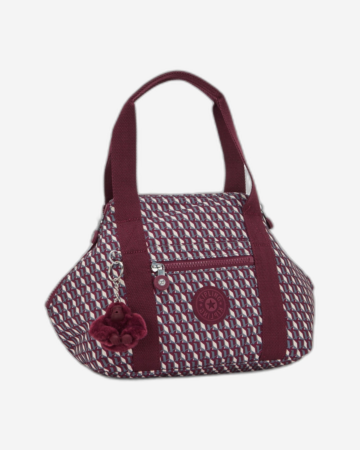 حقيبة كبلينغ الفنية المصغرة ثلاثية الأبعاد بلون خمري صغيرة (مع حزام كتف قابل للإزالة) I5656-1PB