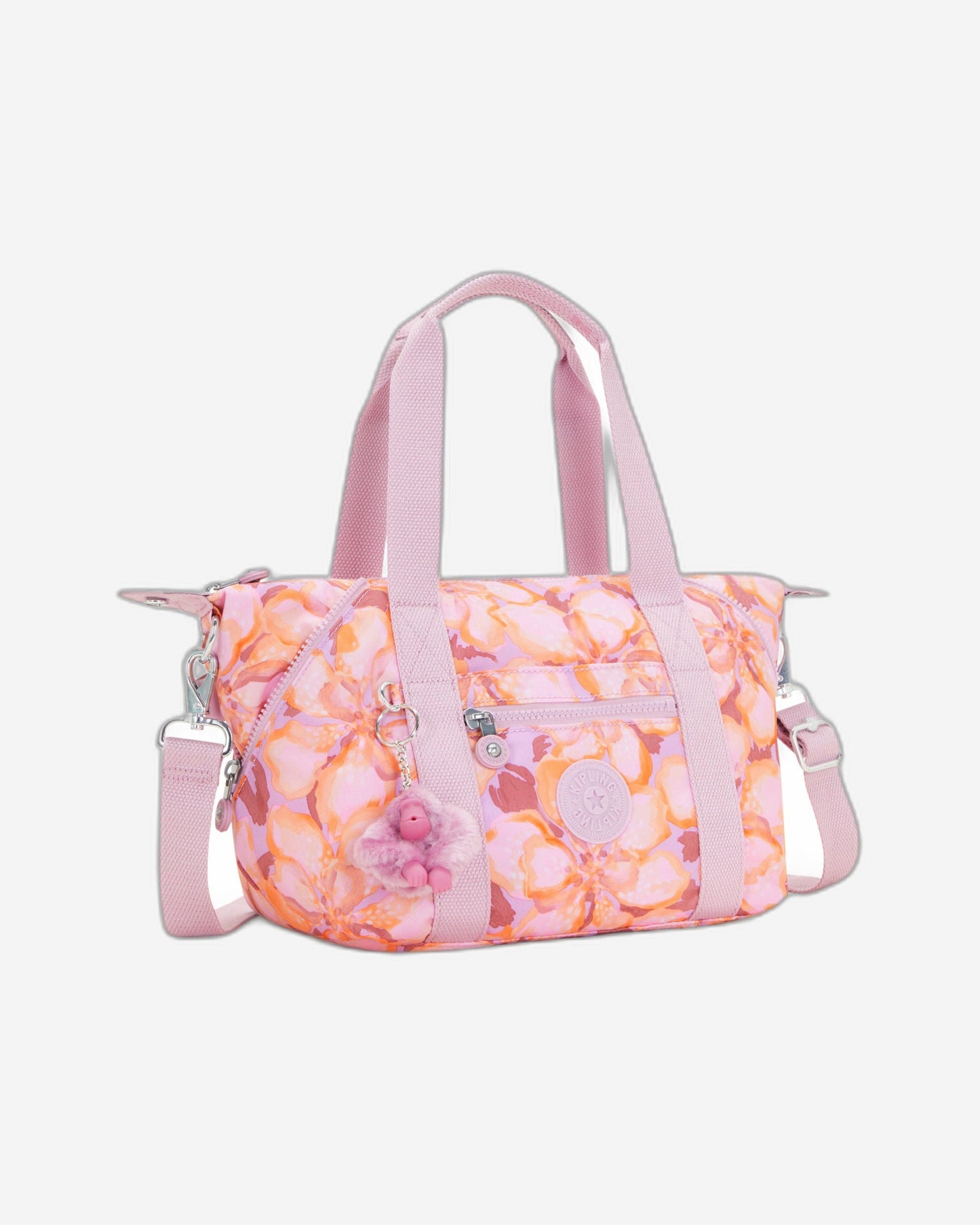 KIPLING-Art Mini-حقيبة يد صغيرة (بحزام كتف قابل للإزالة)-بودرة زهرية-I5656-ES4
