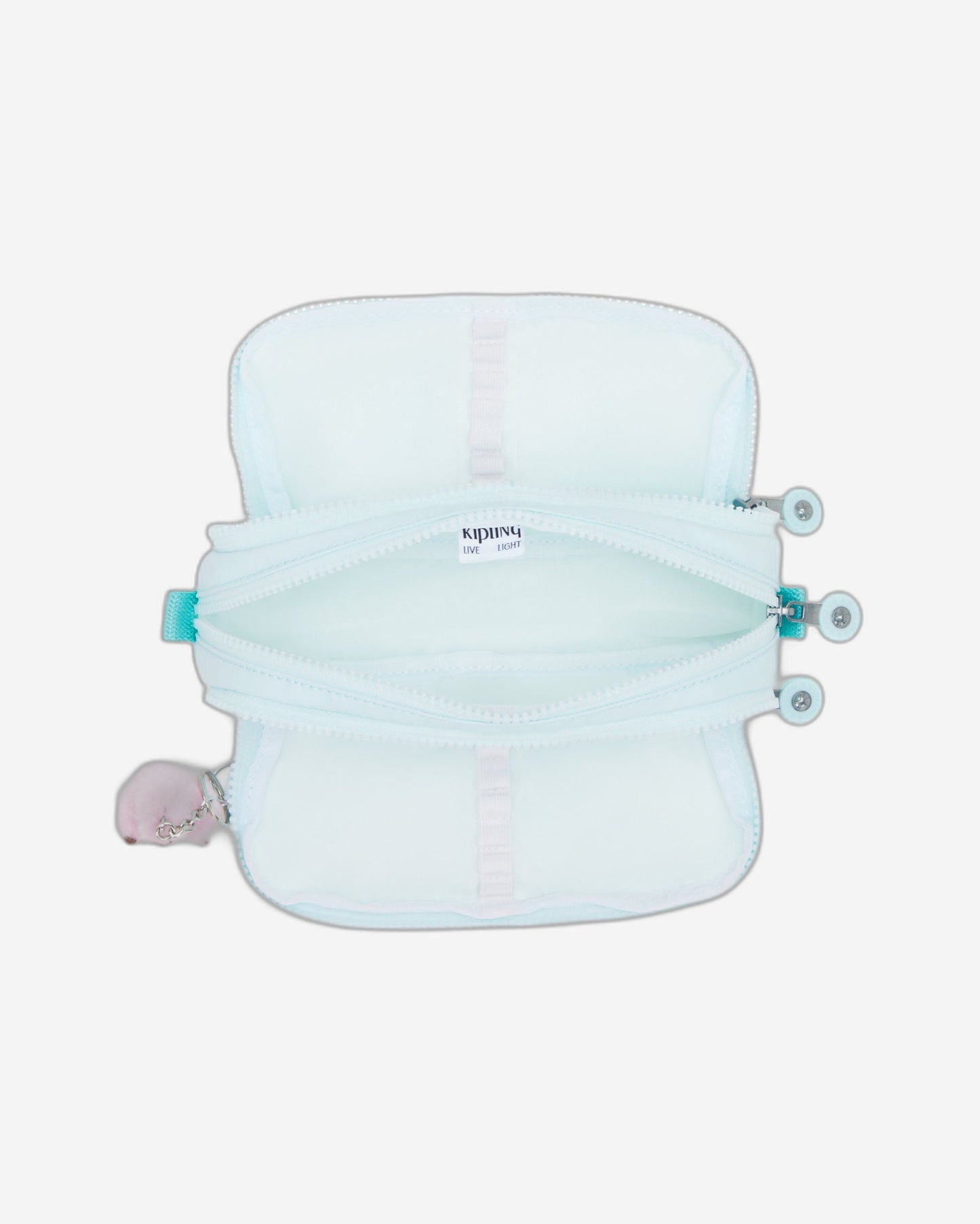 حقيبة أقلام KIPLING Gitroy Blue Sky Metallic كبيرة I5702-5MB