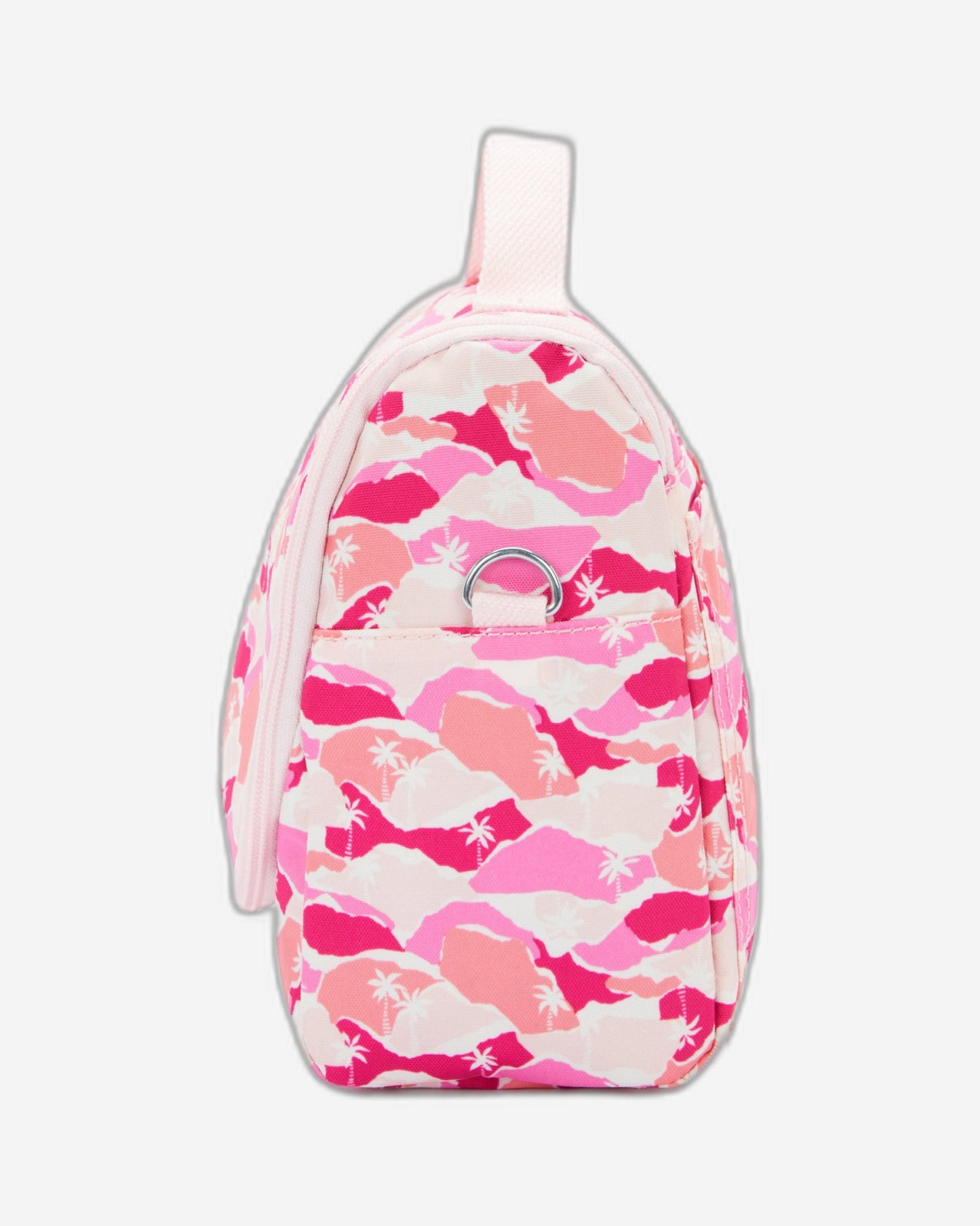 حقيبة غداء كبيرة Kipling New Kichirou Pink Palm مع جراب عربة I5749-1BV