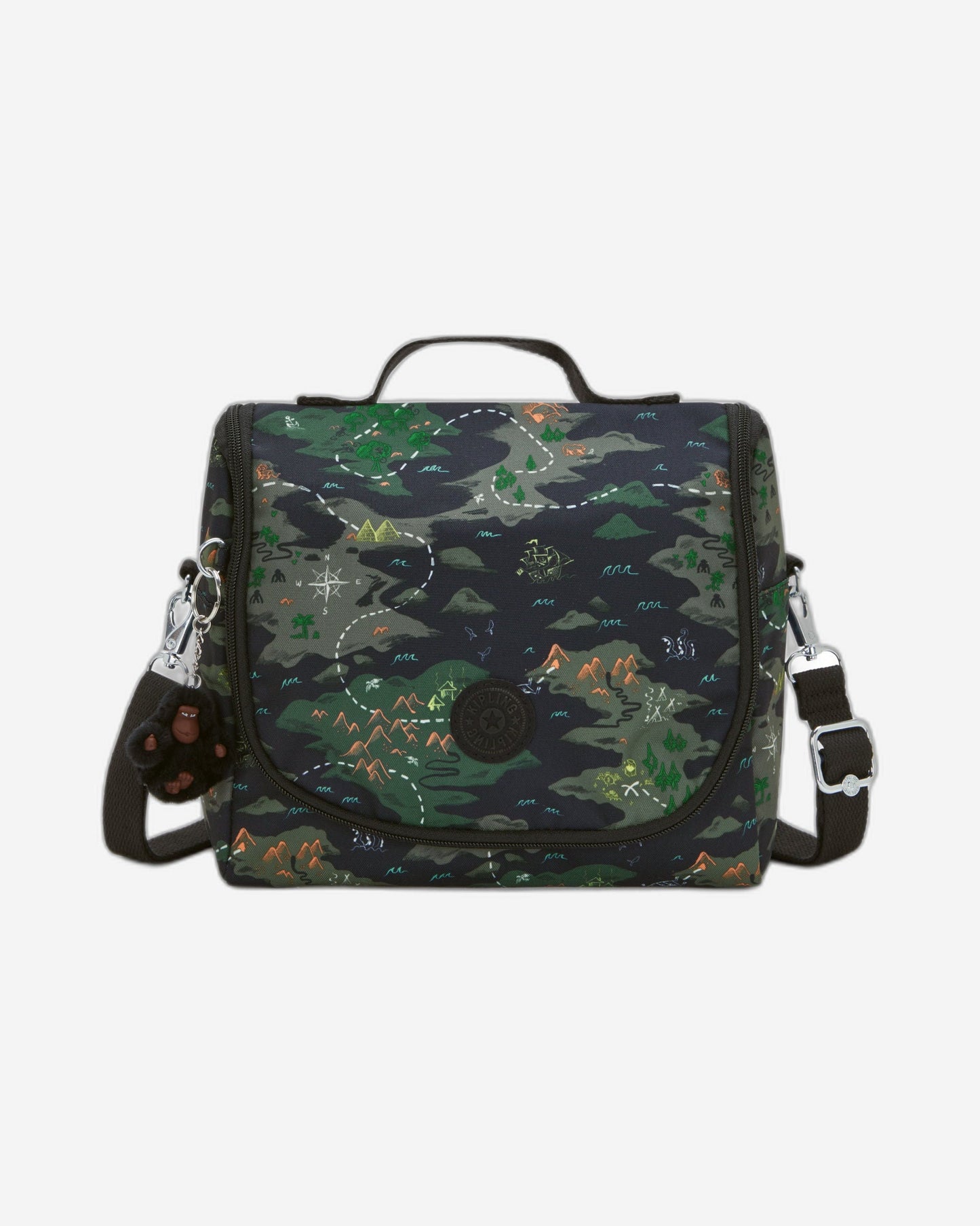 صندوق غداء كبير من KIPLING New Kichirou Camo Treasure (مع جراب عربة) I5749-3PB