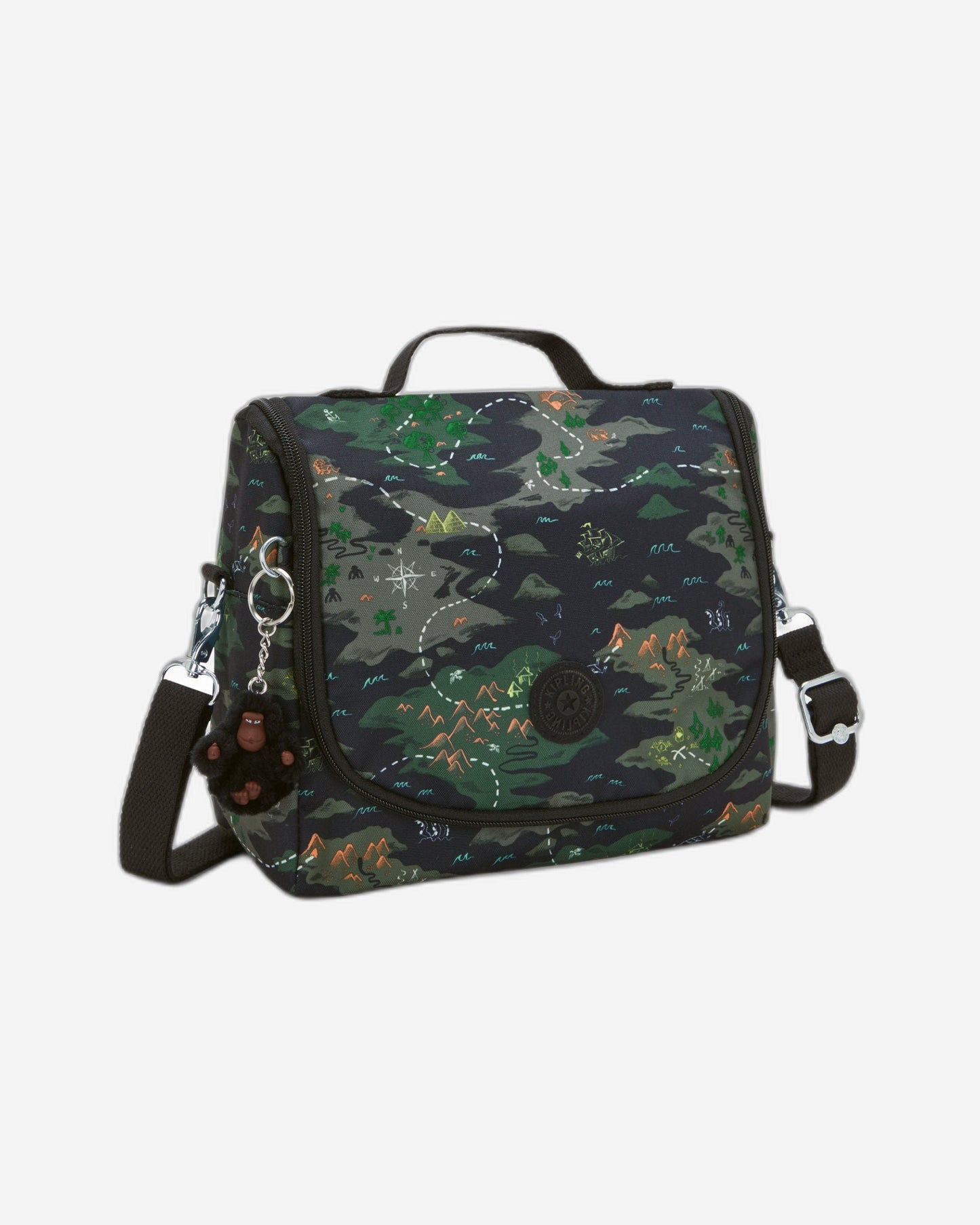 صندوق غداء كبير من KIPLING New Kichirou Camo Treasure (مع جراب عربة) I5749-3PB