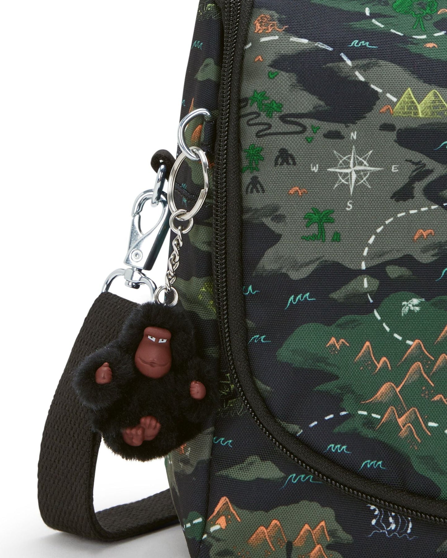 صندوق غداء كبير من KIPLING New Kichirou Camo Treasure (مع جراب عربة) I5749-3PB