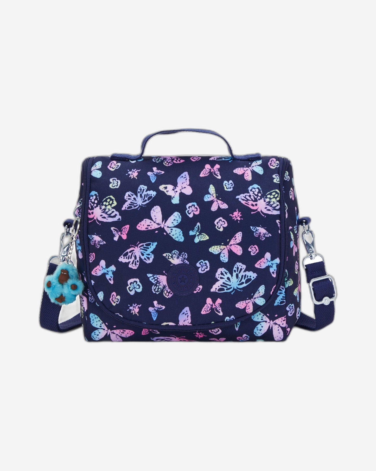حقيبة غداء كبيرة بتصميم فراشة من Kipling New Kichirou مع جراب عربة C2I5749-F5K