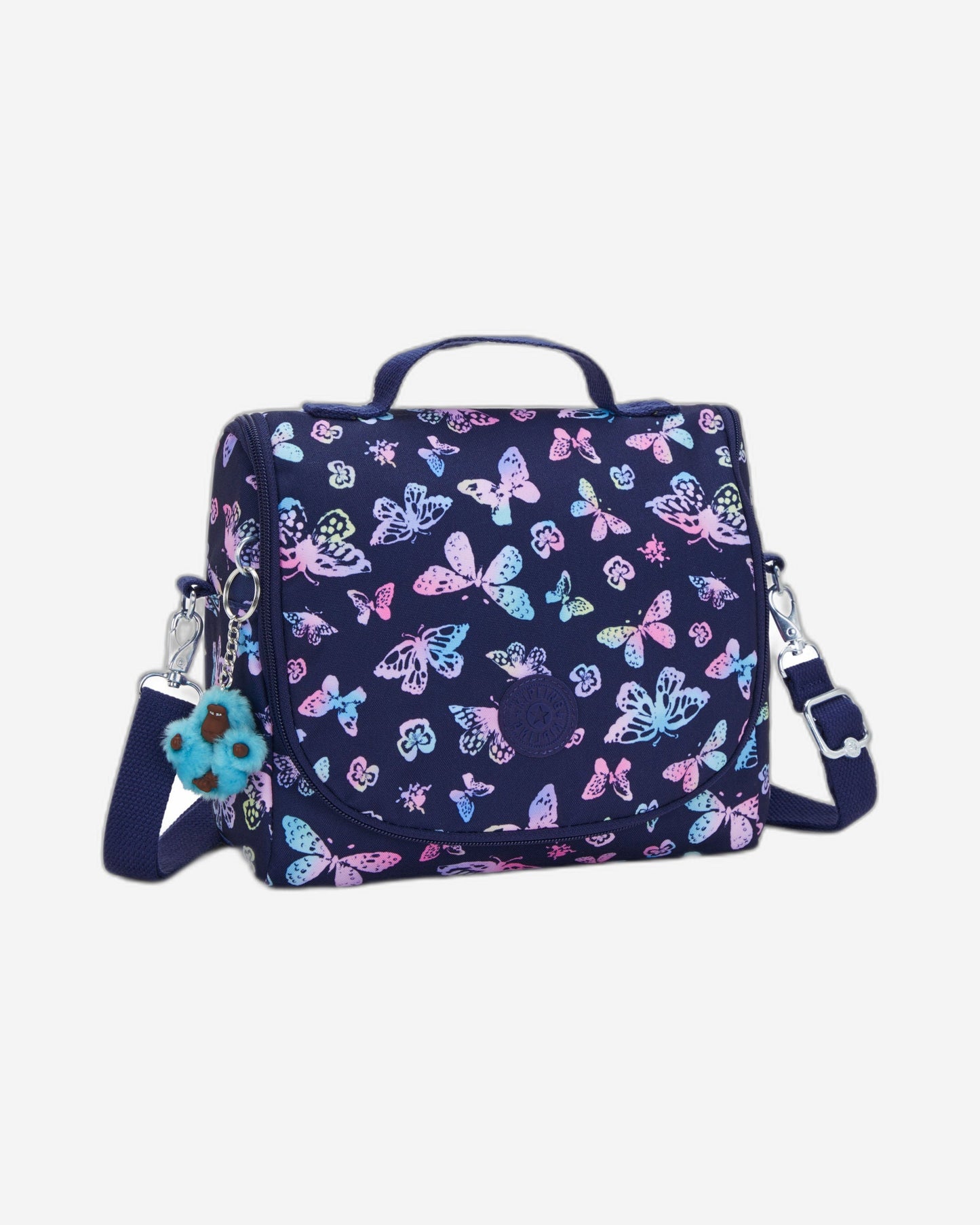 حقيبة غداء كبيرة بتصميم فراشة من Kipling New Kichirou مع جراب عربة C2I5749-F5K